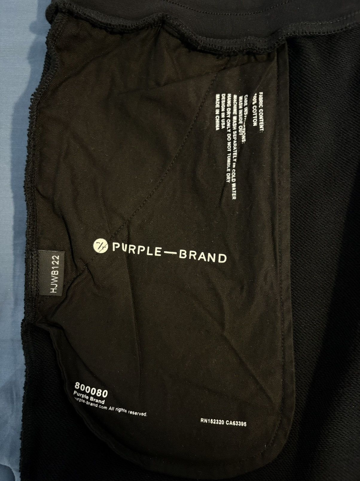 Purple Brand Purple Brand P407 History Jogger - Wash Black Size US 32 / EU 48 - 6 Thumbnail
