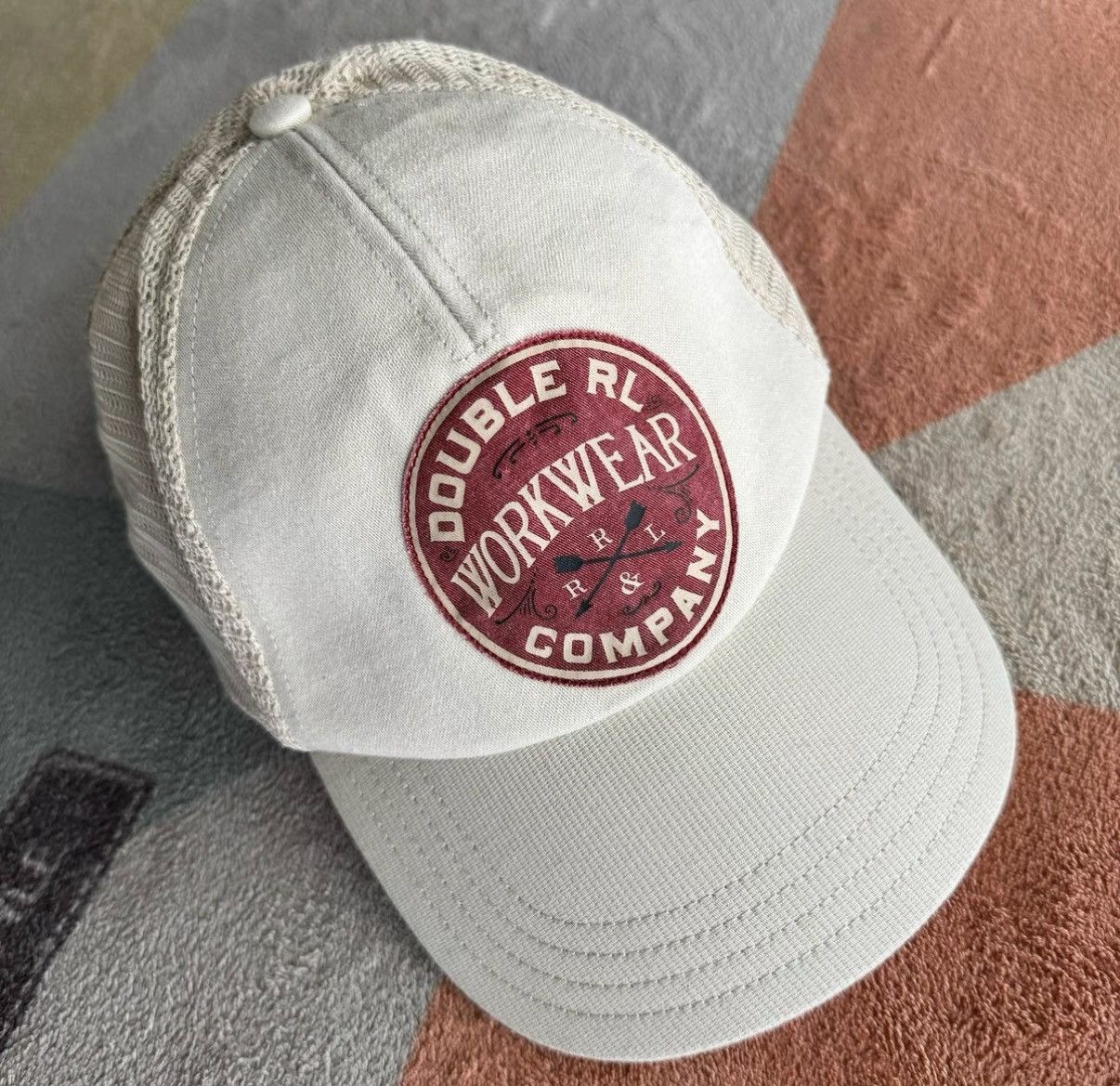 RRL Ralph Lauren RRL Mesh Trucker Cap Ralph Lauren Double RL K22 Size ONE SIZE - 1 Thumbnail