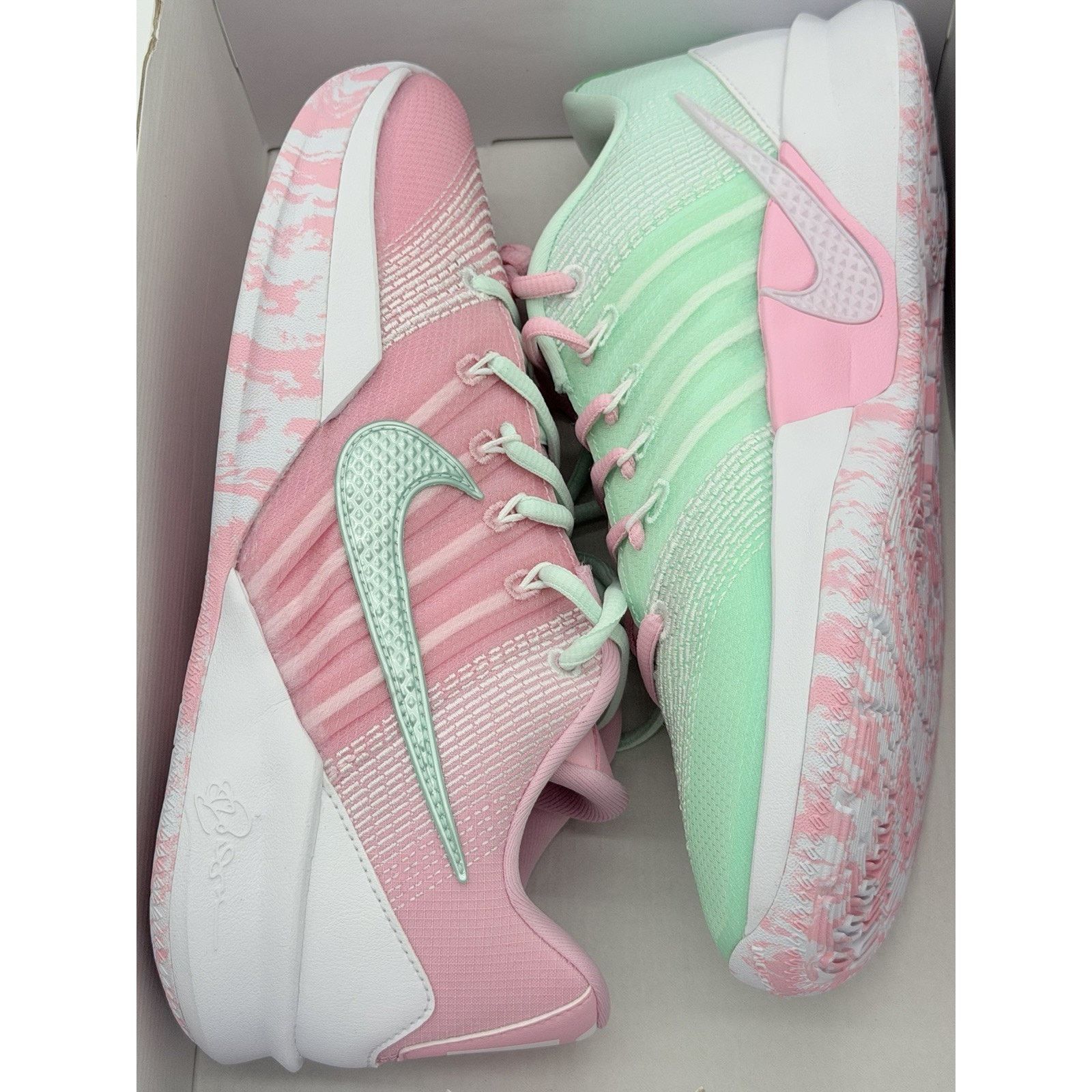 Nike Women's Size 8- Nike By You Sabrina 2 Pink Green IO7548-900 Size US 5.5 / IT 35.5 - 7 Thumbnail