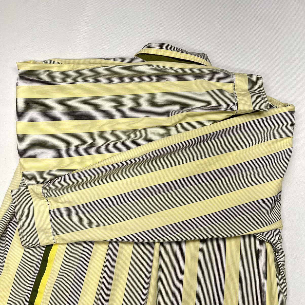 Akademiks Akademiks Button Shirt Striped Yellow Collared Pocket Y2K Size US XL / EU 56 / 4 - 19 Thumbnail