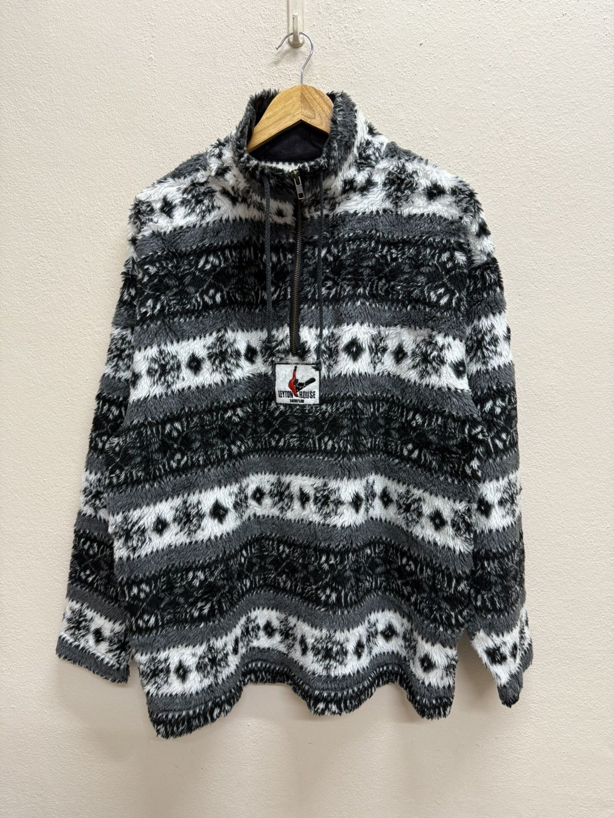 Japanese Brand VINTAGE 90s LEYTON HOUSE RACING TEAM SHERPA FLEECE HALFZIPER Size US L / EU 52-54 / 3 - 13 Thumbnail