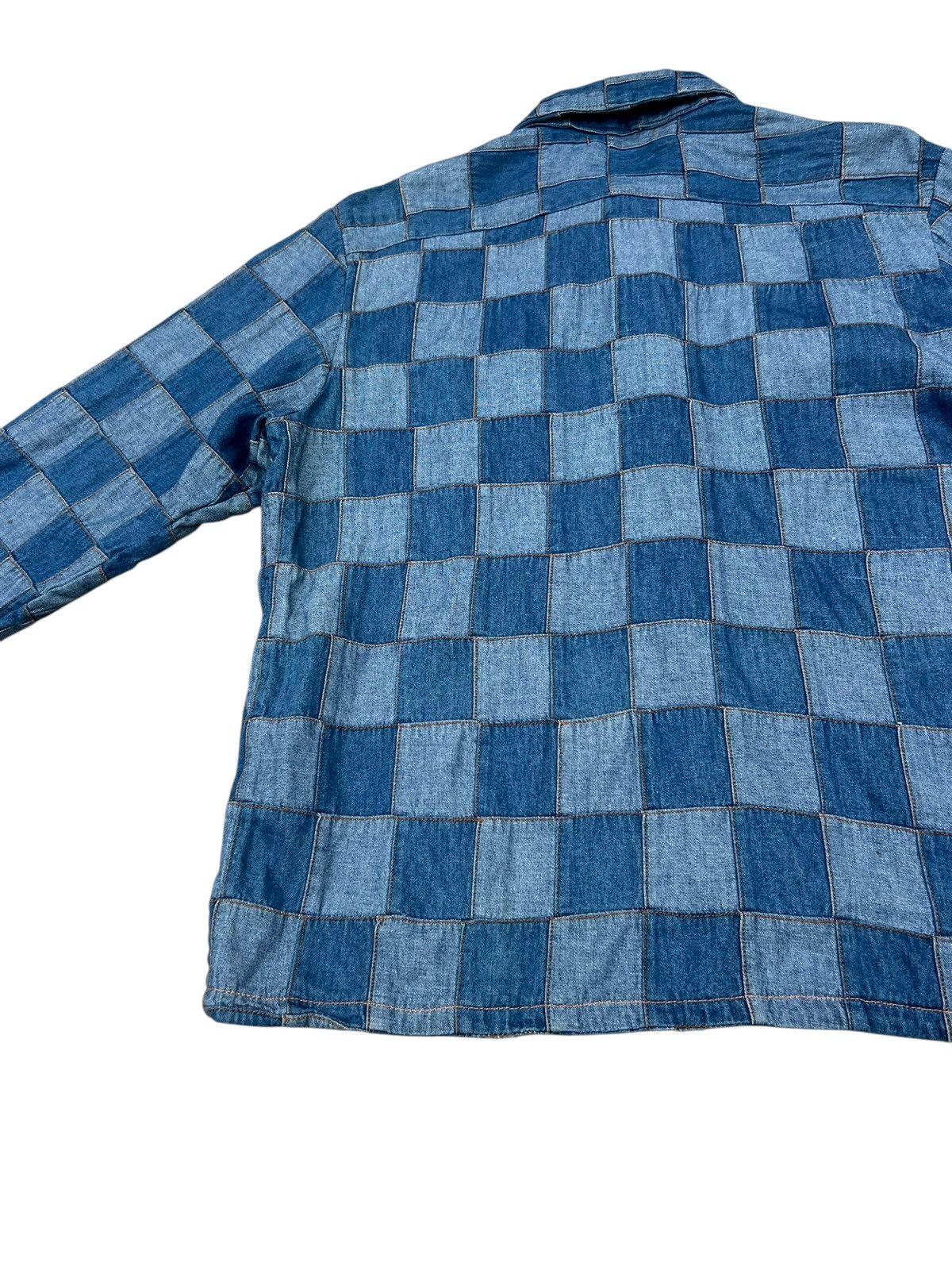 14th Addiction Dope + Drakkar Japan Patchwork Denim Heavy Shirt Size US M / EU 48-50 / 2 - 21 Thumbnail
