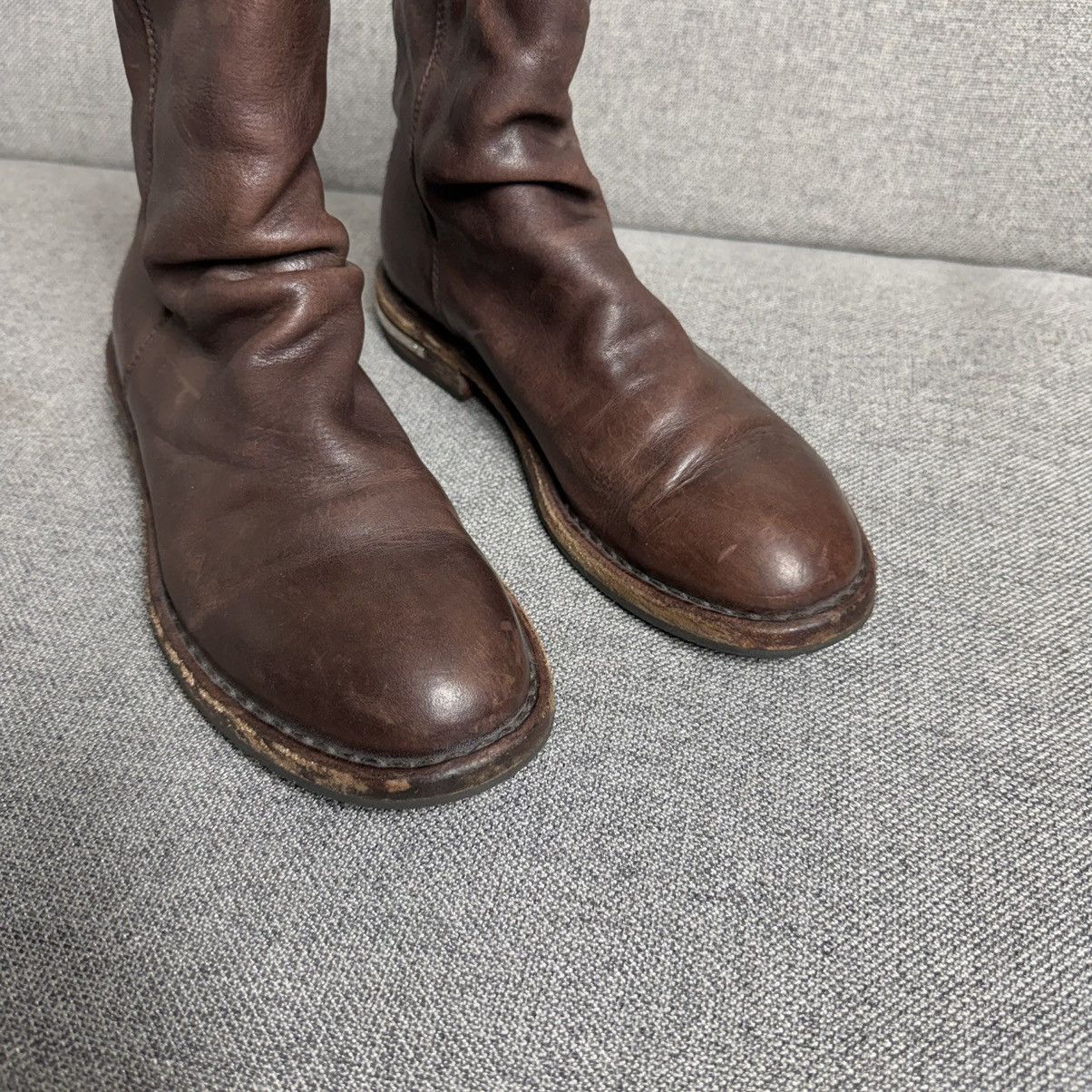 MoMA MoMA Avantgarde Back Zip Leather Guidi Style Boots Size US 7 / IT 37 - 4 Thumbnail