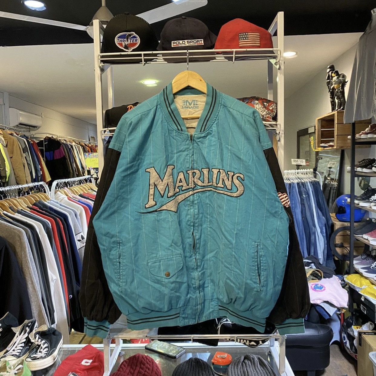 MLB × Mirage × Vintage VINTAGE Miami Marlins Mirage Reversible jacket size XXL Size US XXL / EU 58 / 5 - 2 Thumbnail