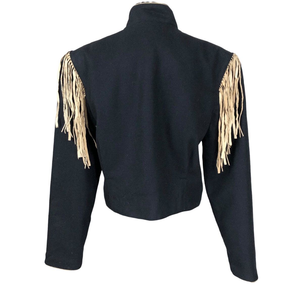 Cowboy Equipment Vintage 90s Double D Ranch Wear Wool Cowgirl Fringe Jacket Size S / US 4 / IT 40 - 16 Thumbnail