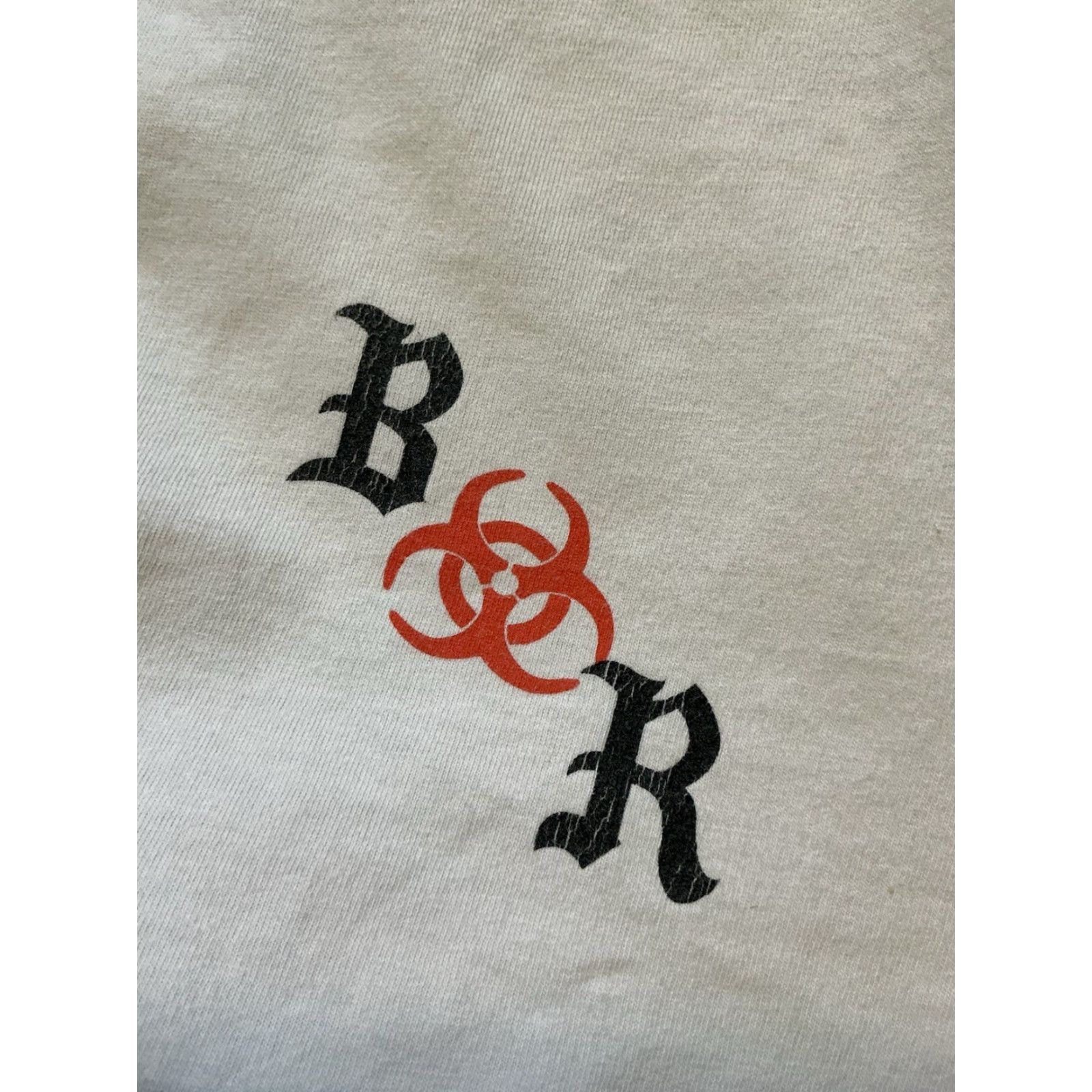 Born X Raised VINTAGE Born X Raised Los Angeles 2020 Quarantine Hazard White Graphic S/S T-Shirt L Mens Size US L / EU 52-54 / 3 - 7 Thumbnail