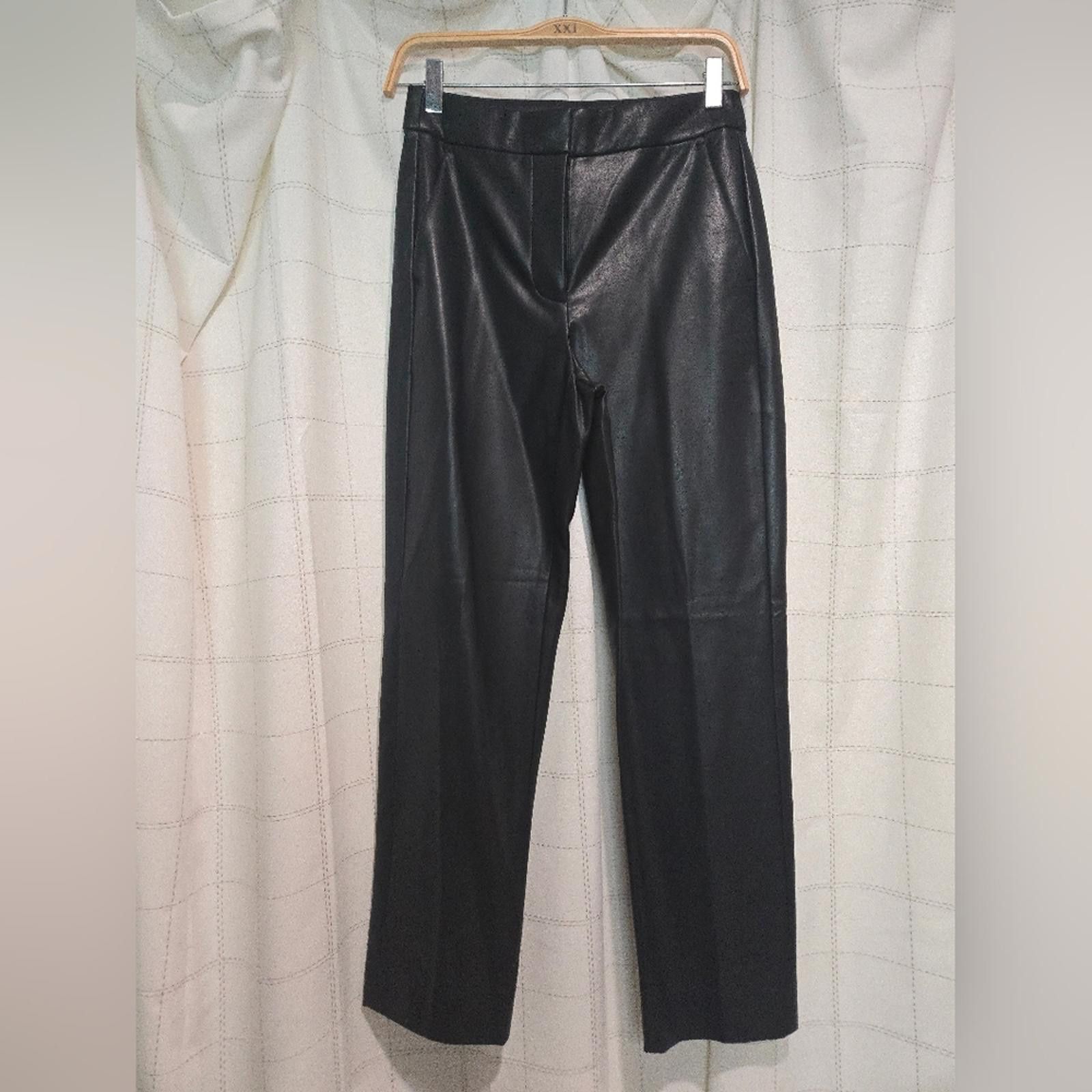 J.Crew J Crew Kate straight-leg pant in faux leather Size 25" / US 0 / IT 36 - 3 Thumbnail