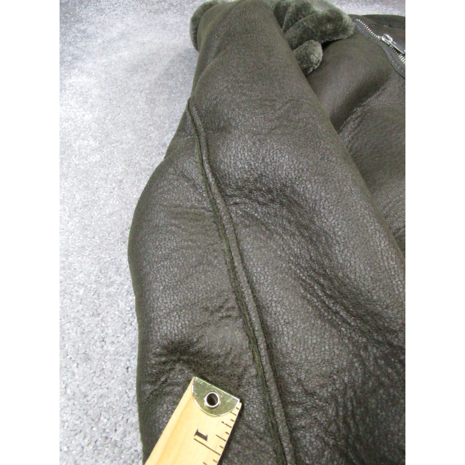 Forever 21 FOREVER 21 Jacket Womens Large Brown Aviator Faux Fur Leather Bomber Jacket Body Size L / US 10 / IT 46 - 5 Thumbnail
