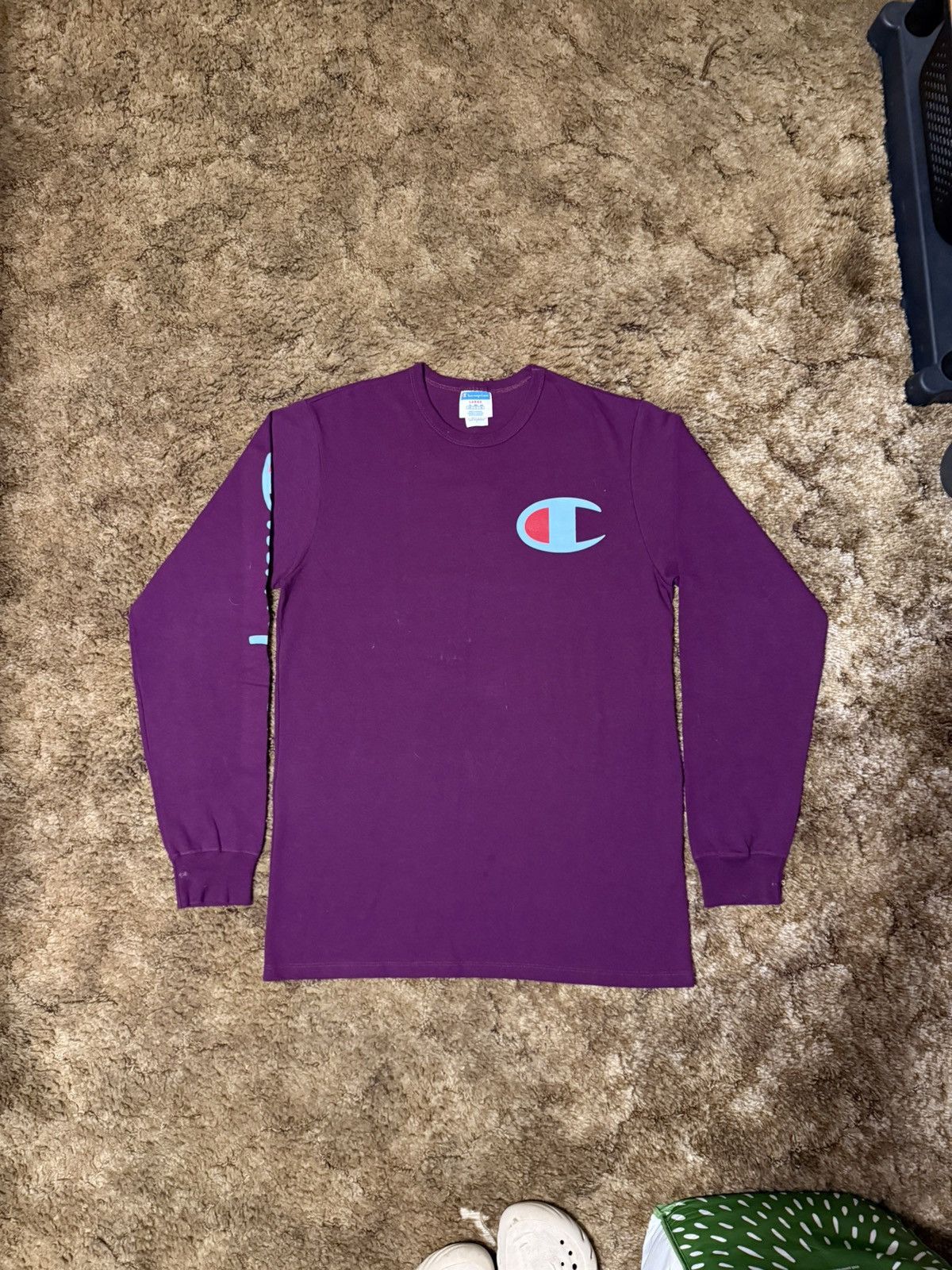 Champion Champion Long Sleeve T-Shirt Purple Large Size US L / EU 52-54 / 3 - 1 Thumbnail