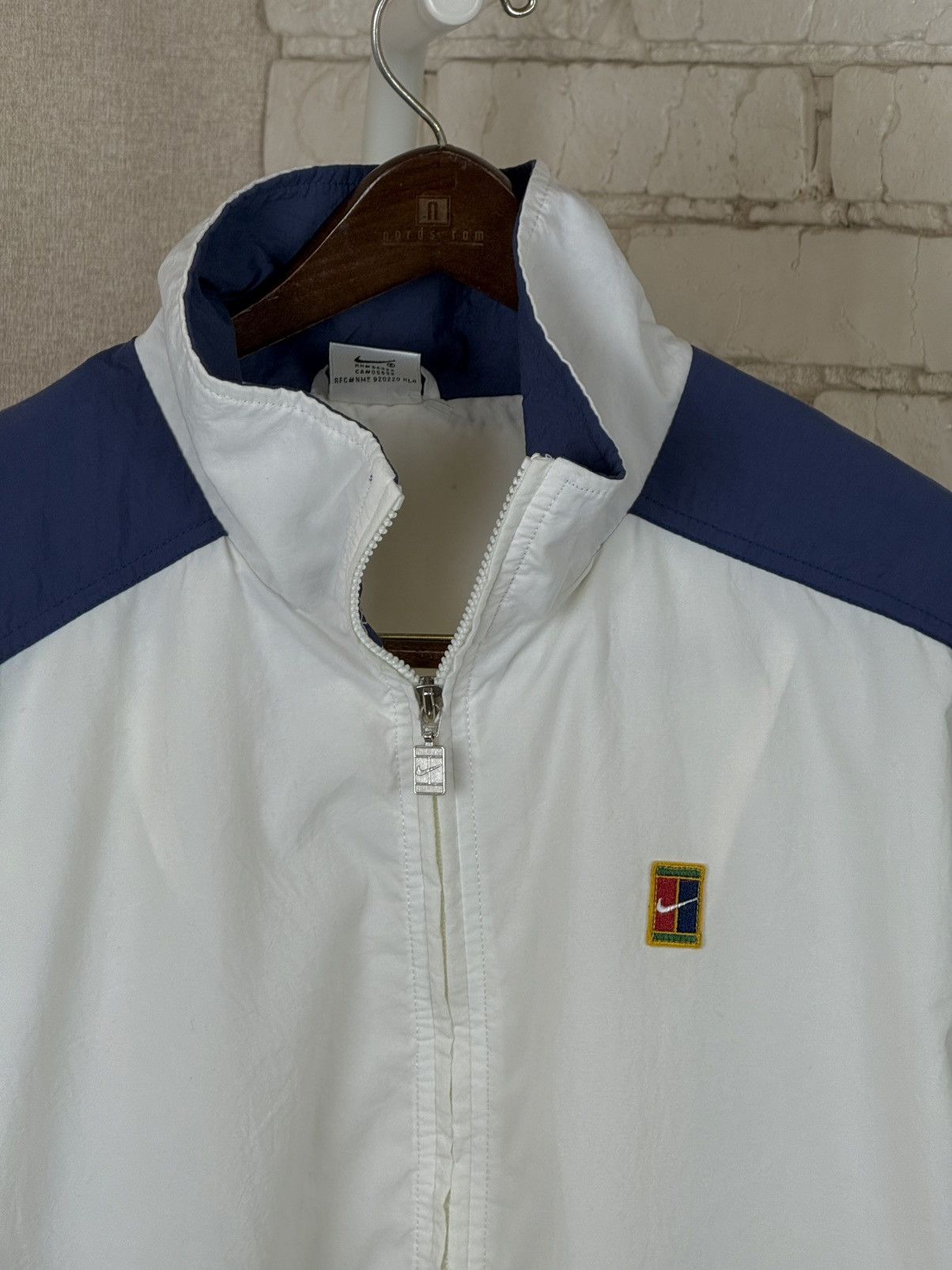 Nike Vintage Nike Challenge Court Mens White Blue Track Jacket Size US M / EU 48-50 / 2 - 6 Thumbnail