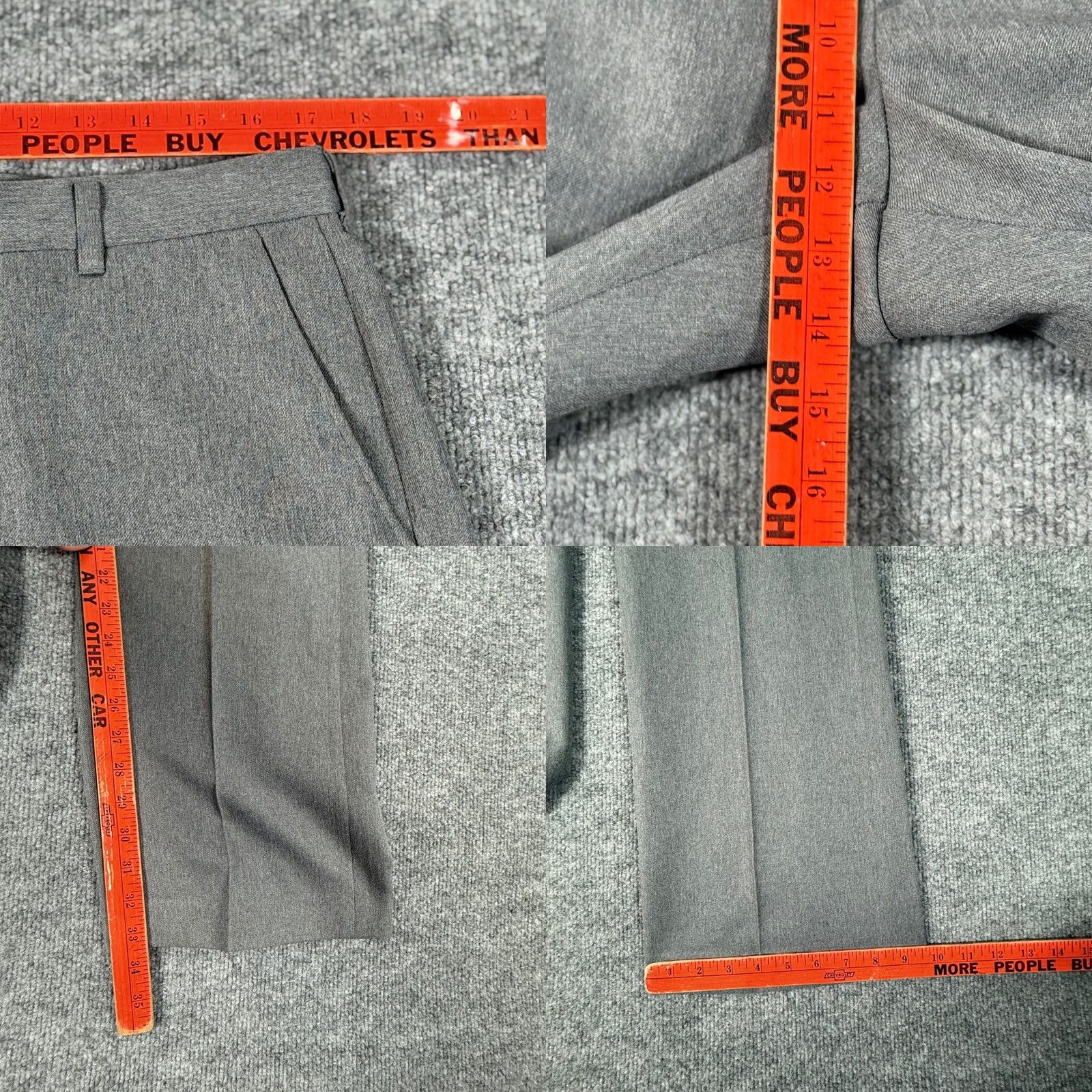 Vintage VINTAGE Botany 500 Gray Pleated Dress Pants 34x33.5 XL MenDress Pants Business Workwear Easy Care Pockets Solid Front Pleated Slit Button ZIP USA Size US 34 / EU 50 - 8 Thumbnail