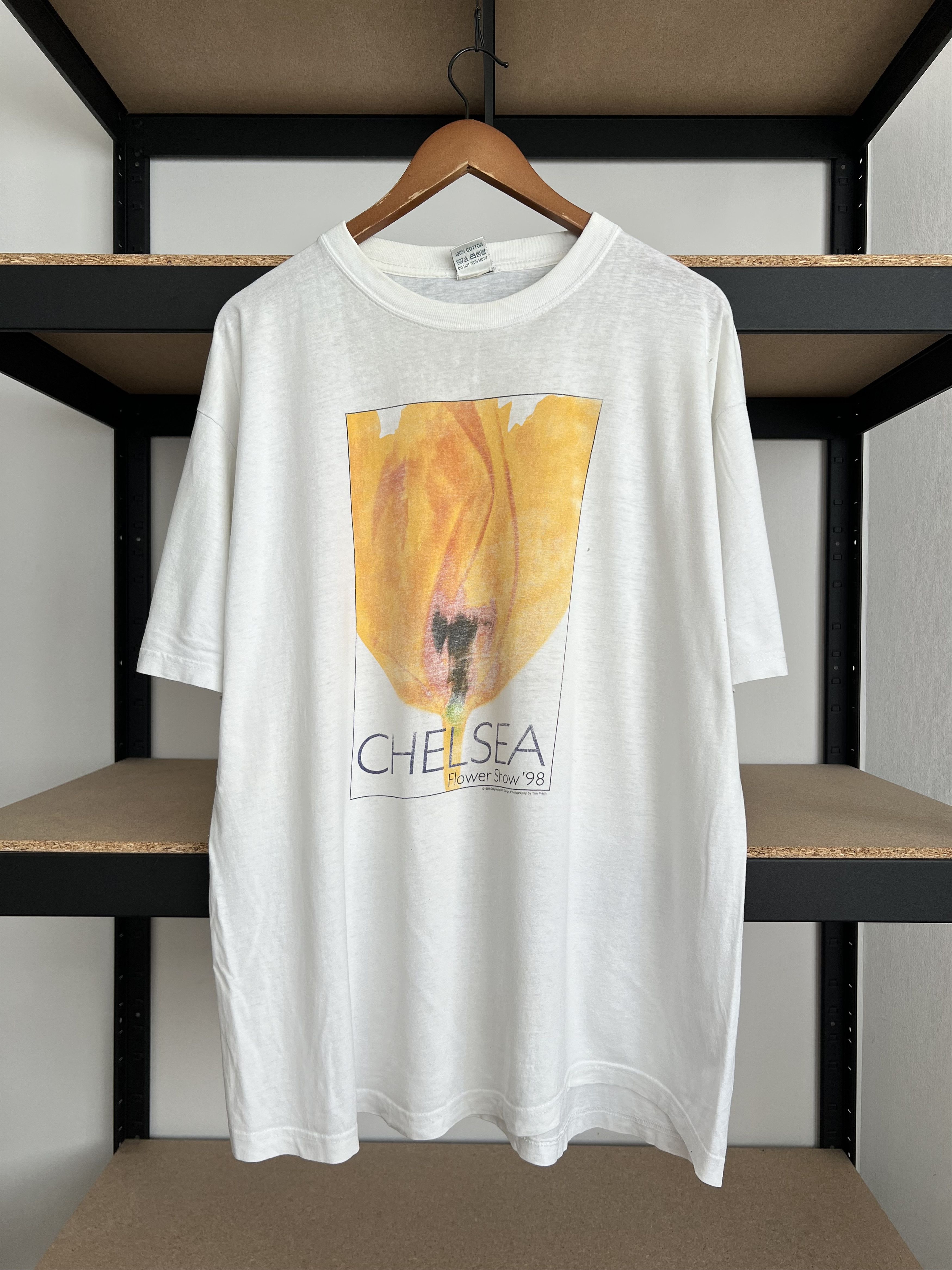 Arts & Science Vintage 1998 Chelsea Flower Show 98 Garden Art White T-shirt Size US XL / EU 56 / 4 - 1 Thumbnail
