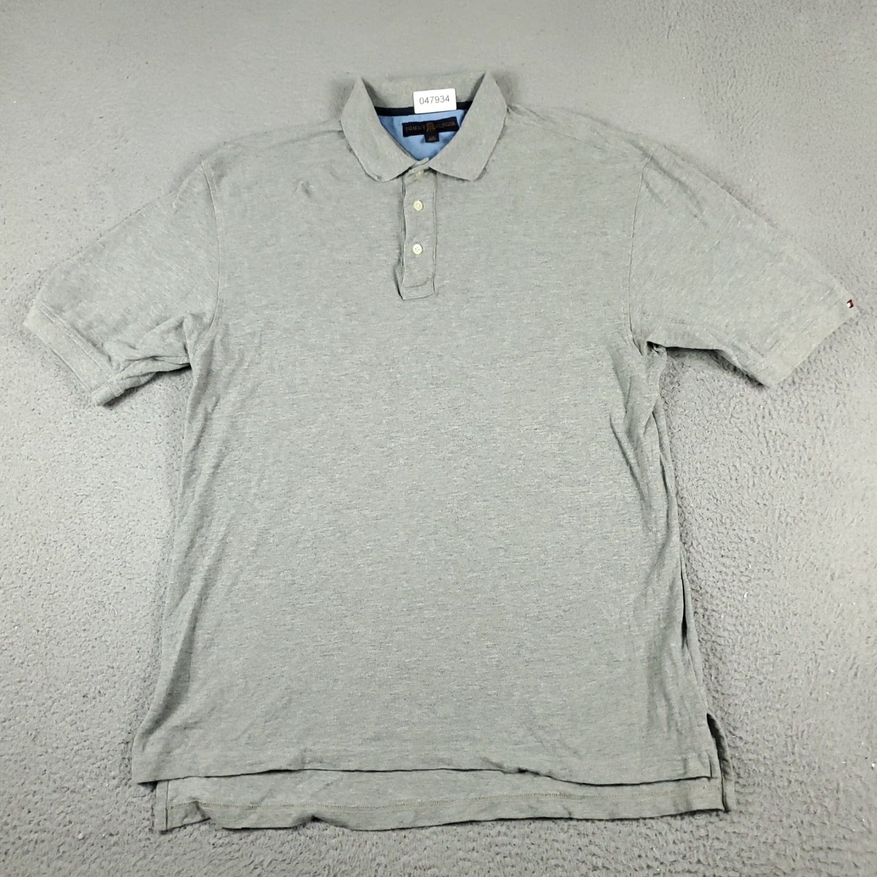Tommy Hilfiger Tommy Hilfiger Polo Shirt Men Large Gray Casual Short Sleeve Size US L / EU 52-54 / 3 - 2 Thumbnail