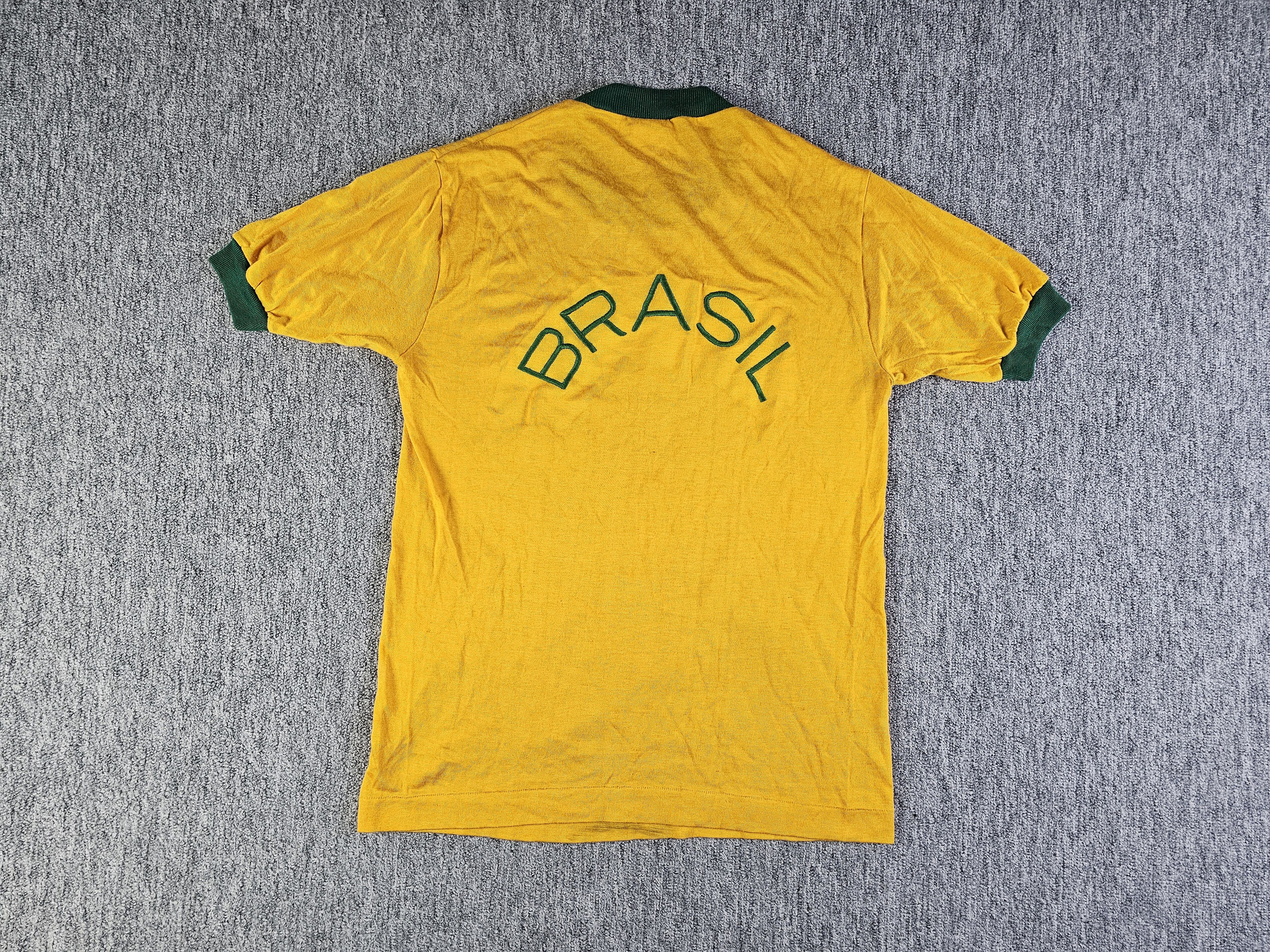Penalty Vintage 1970s Brazil Jersey Penalty Tag Rare Viscose M Size US M / EU 48-50 / 2 - 2 Thumbnail