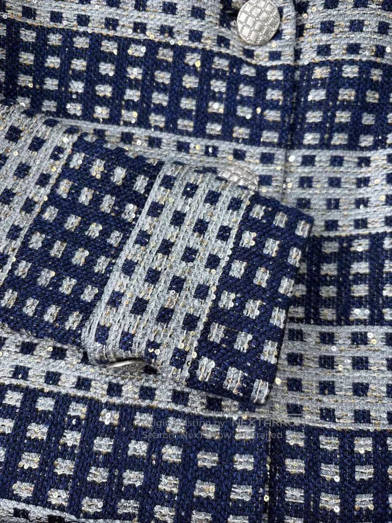 Chanel Chanel 17P Heavy Industry Blue and White Striped Sequin Wo Size XS / US 0-2 / IT 36-38 - 4 Thumbnail