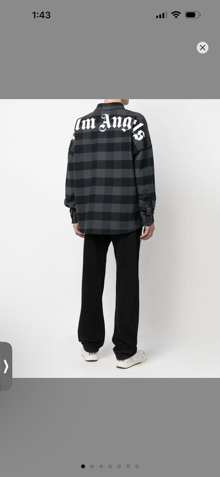 Palm Angels Palm Angels Back Logo Flannel Shirt Size US L / EU 52-54 / 3 - 1 Thumbnail