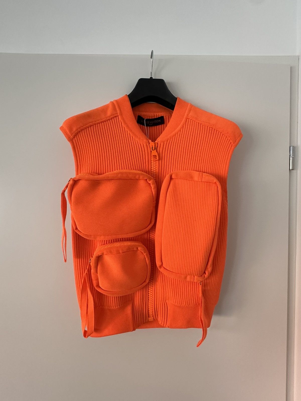 Louis Vuitton Louis Vuitton by Virgil abloh Sleeveless gillet orange Size US XL / EU 56 / 4 - 1 Thumbnail