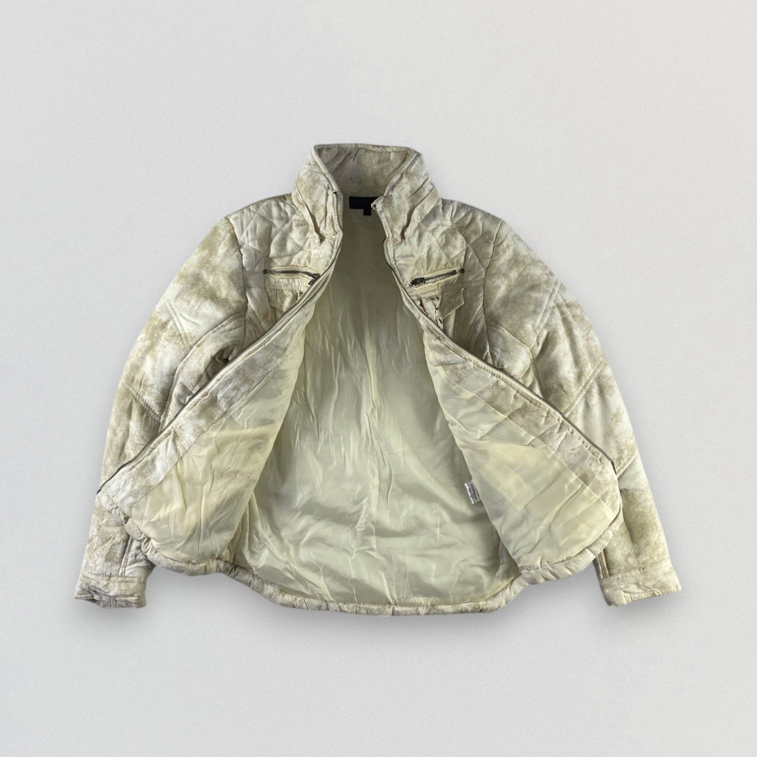 In The Attic × Japanese Brand In The Attic Tie Jacket Dye Dirt Mud Jacket Padded Jacket Size US M / EU 48-50 / 2 - 2 Thumbnail