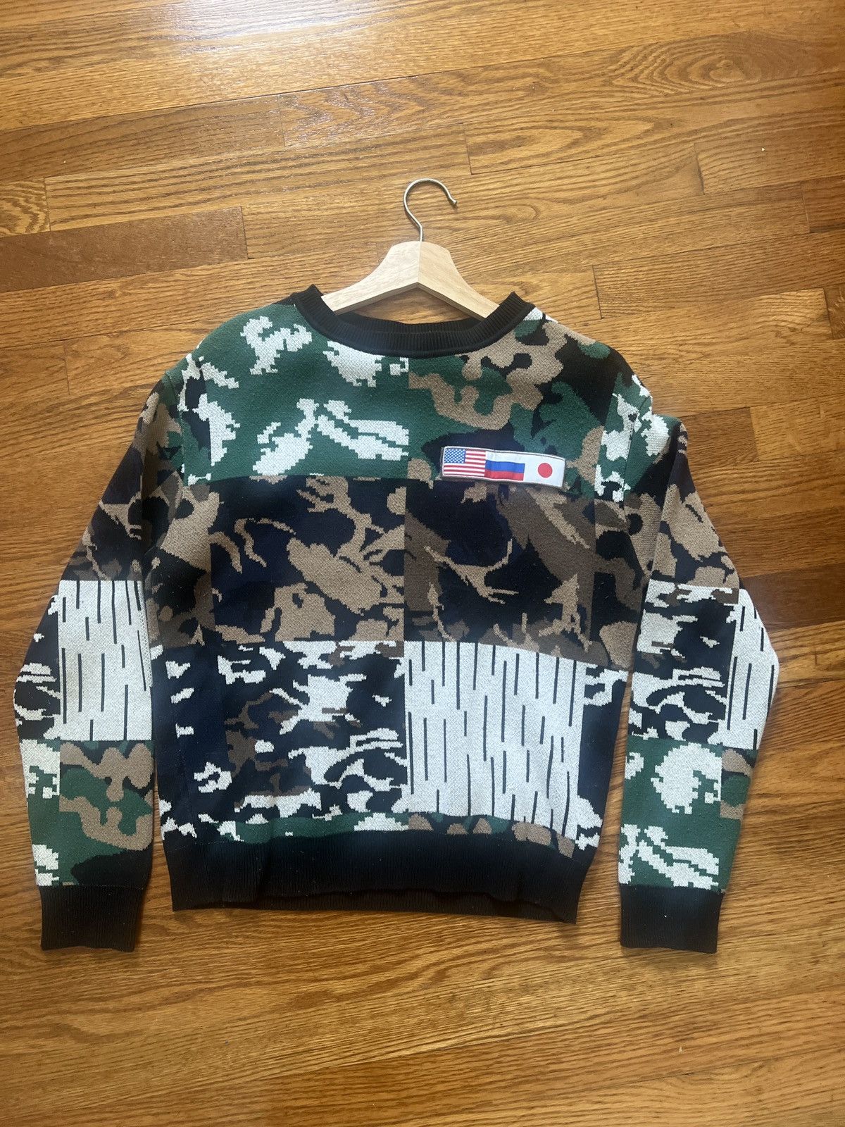Gosha Rubchinskiy Gosha Rubchinskiy All-Over Pattern Crew Neck Knit Size US XS / EU 42 / 0 - 3 Thumbnail