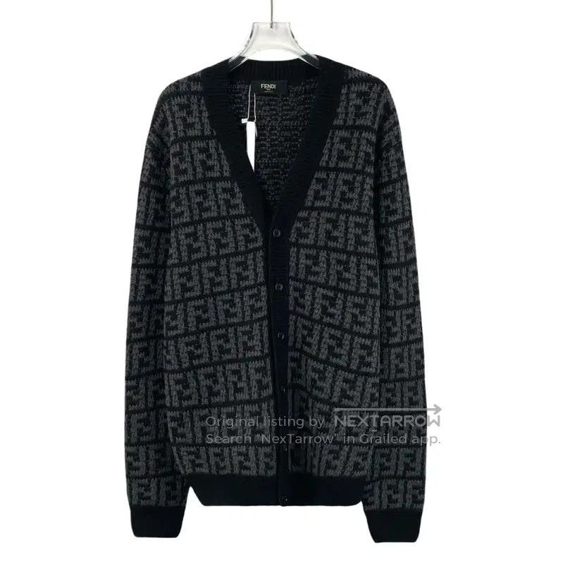 Fendi Black Cashmere Cardigan for Men .