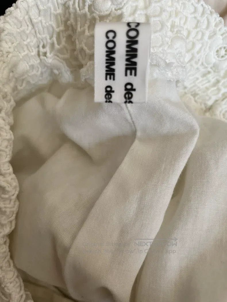 Comme des Garcons Comme Des Garcons size S Lace Flower Embroidered Double La Size 23" - 6 Thumbnail