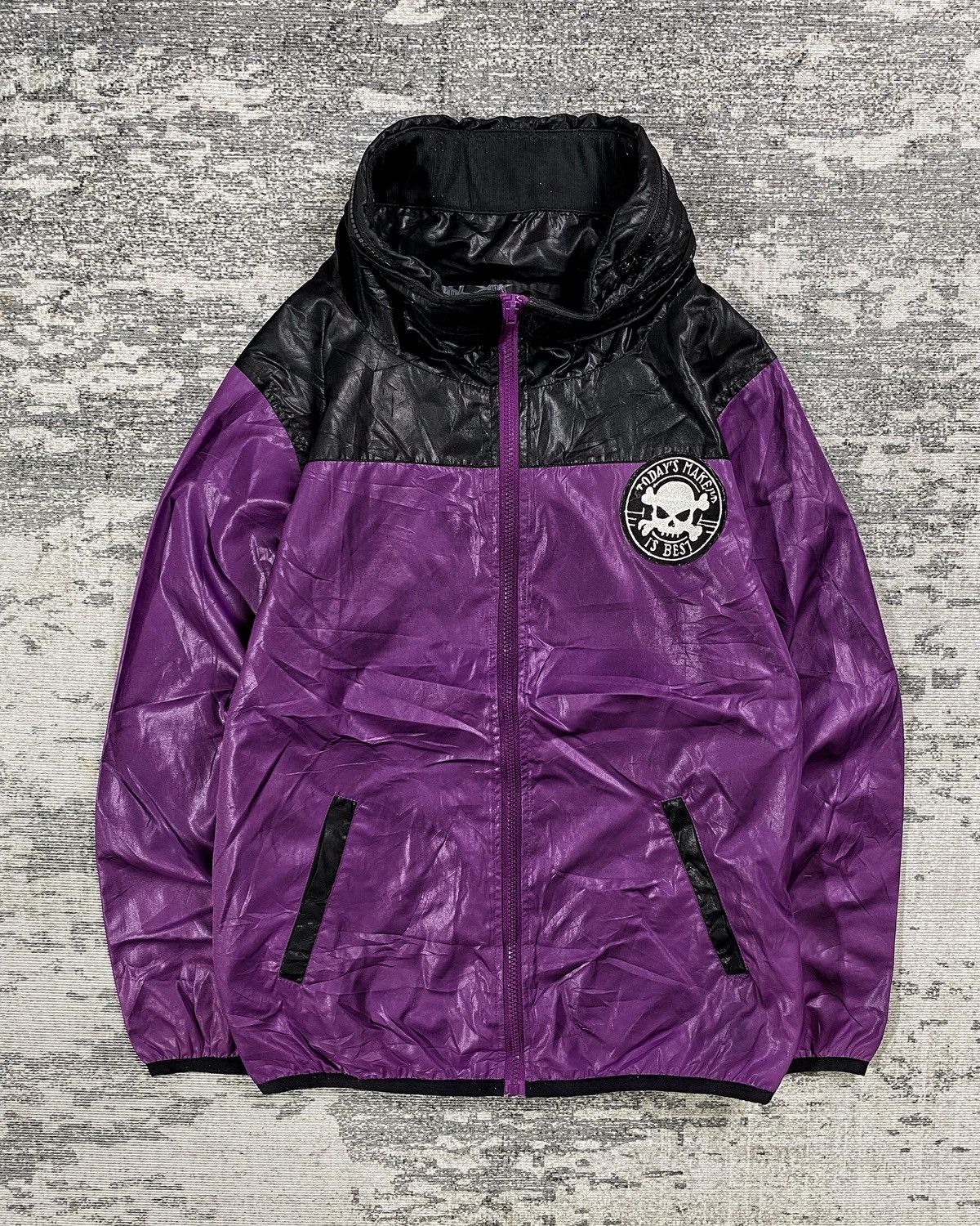 Number (N)ine 04ss Number nine velour skull zip jacket size 4