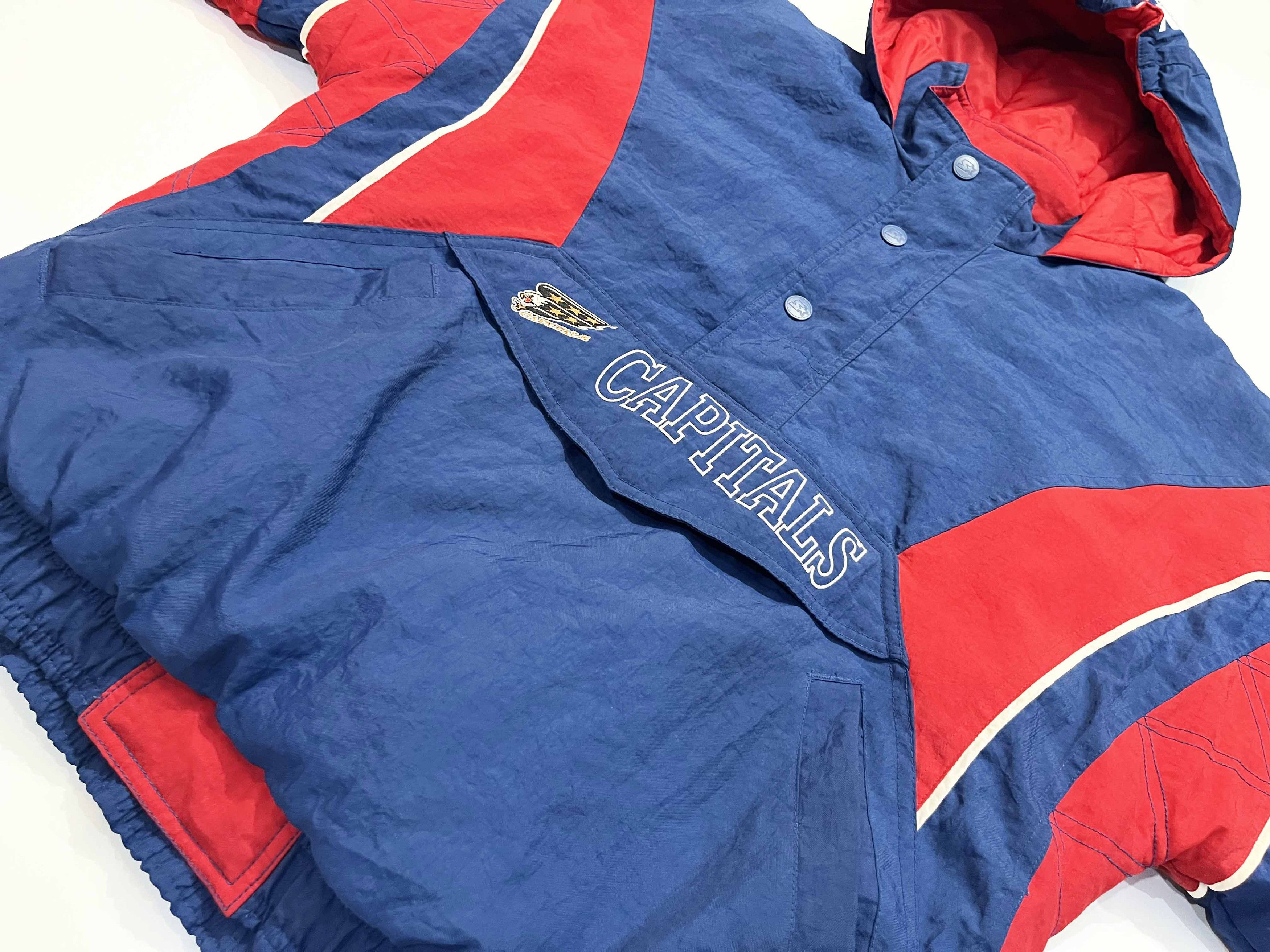 Starter Vintage Starter Washington Capitals NHL Hoodie Puffer Jacket Size US M / EU 48-50 / 2 - 12 Thumbnail