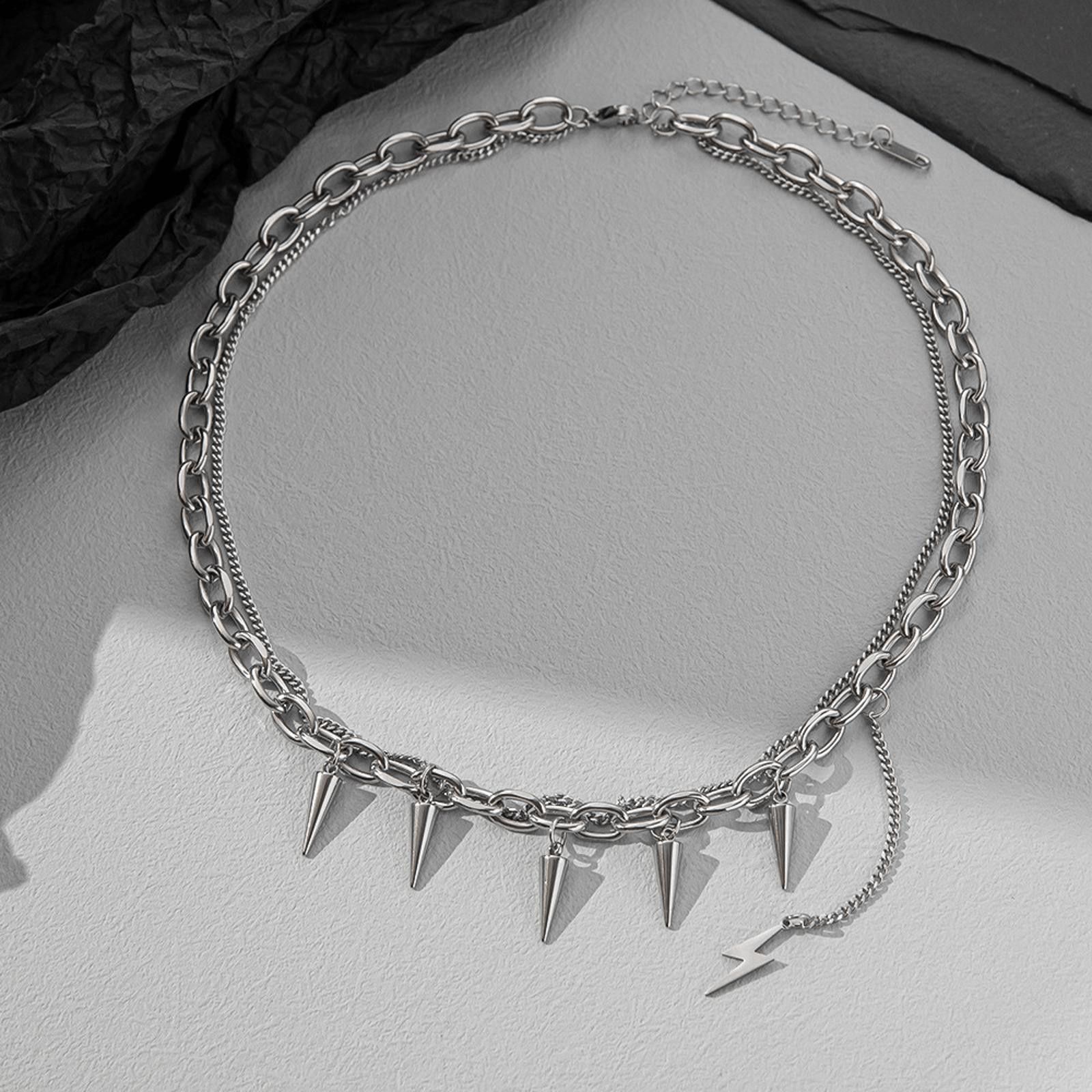 Other Spike Chain Link Necklace Size ONE SIZE - 3 Thumbnail