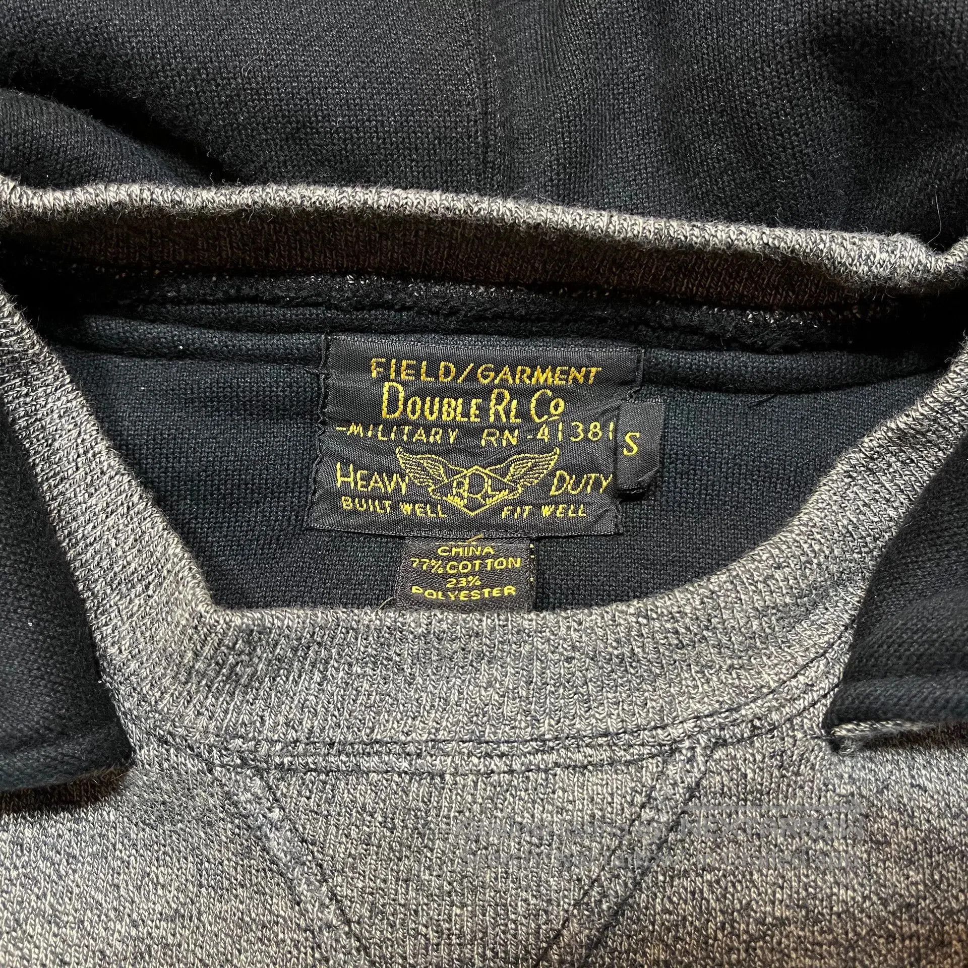 RRL Ralph Lauren gray hooded sweatshirt by RRL. Size US S / EU 44-46 / 1 - 3 Thumbnail