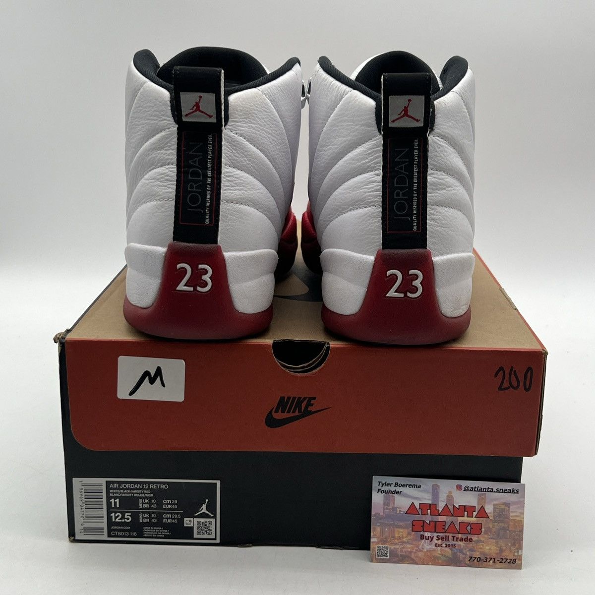 Jordan Brand Air Jordan 12 Cherry Size US 11 / EU 44 - 3 Thumbnail