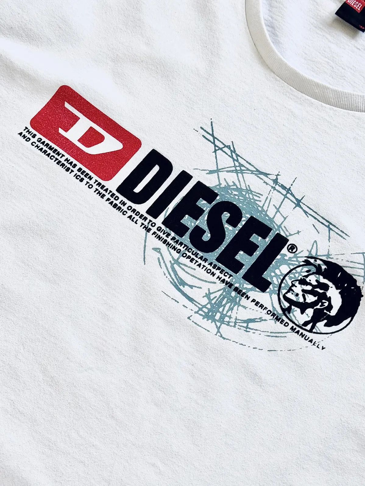 Diesel Vintage Diesel Big Logo Boxy Fit Print Tee T-Shirt Size US L / EU 52-54 / 3 - 9 Thumbnail