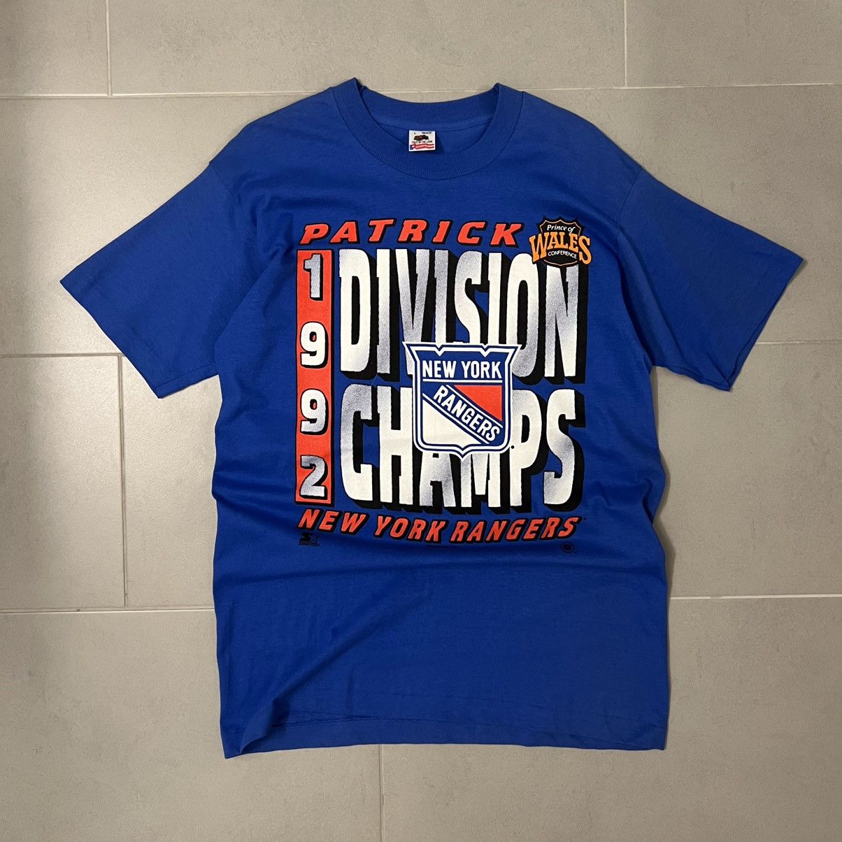 NHL Deadstock Vintage 1992 NY Rangers Tee NHL Division Champs Size US L / EU 52-54 / 3 - 1 Thumbnail