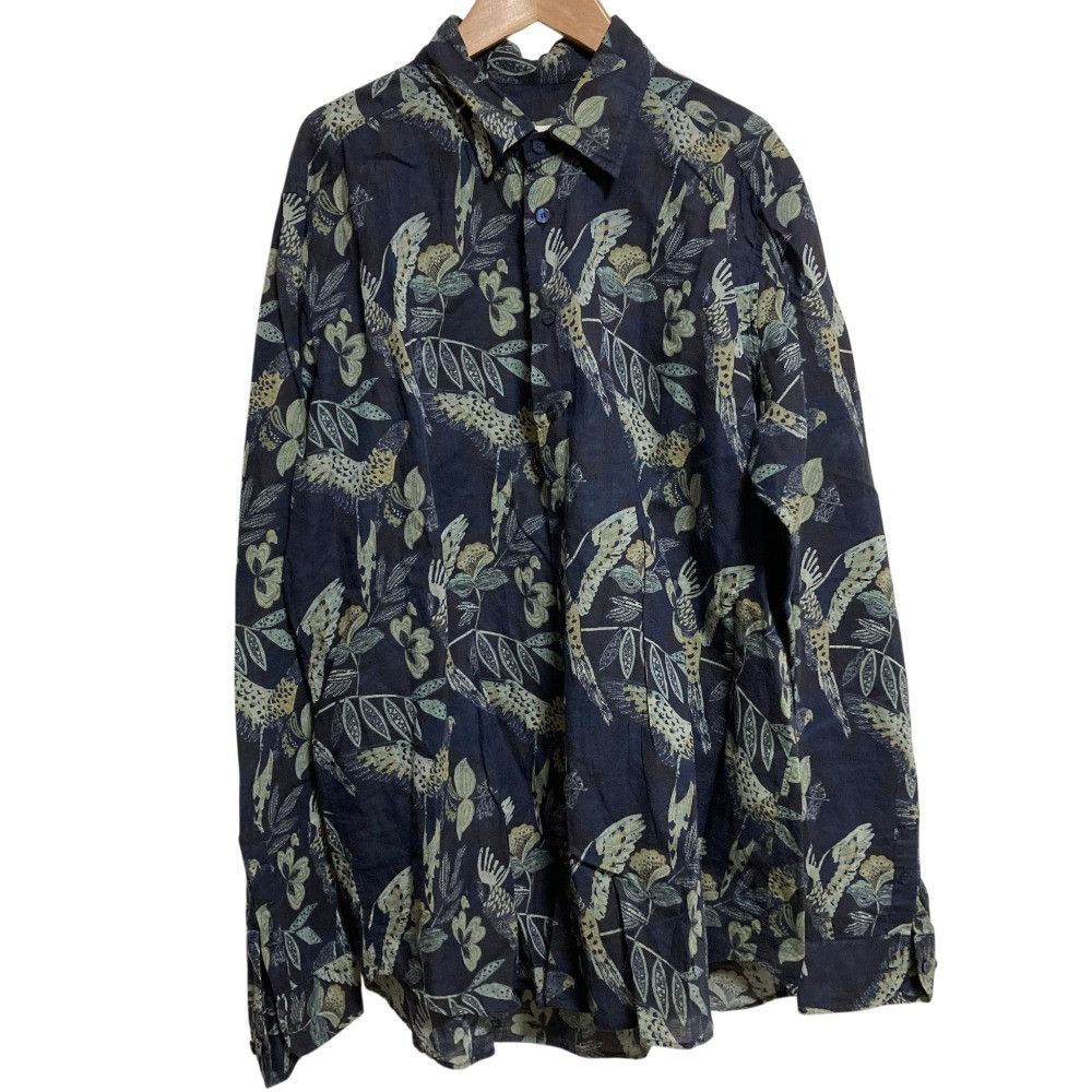Etro Etro Etro Flower Bird Print Linen Shirt Textile Dress Shirt DUTY FREE for USA Size ONE SIZE - 1 Thumbnail