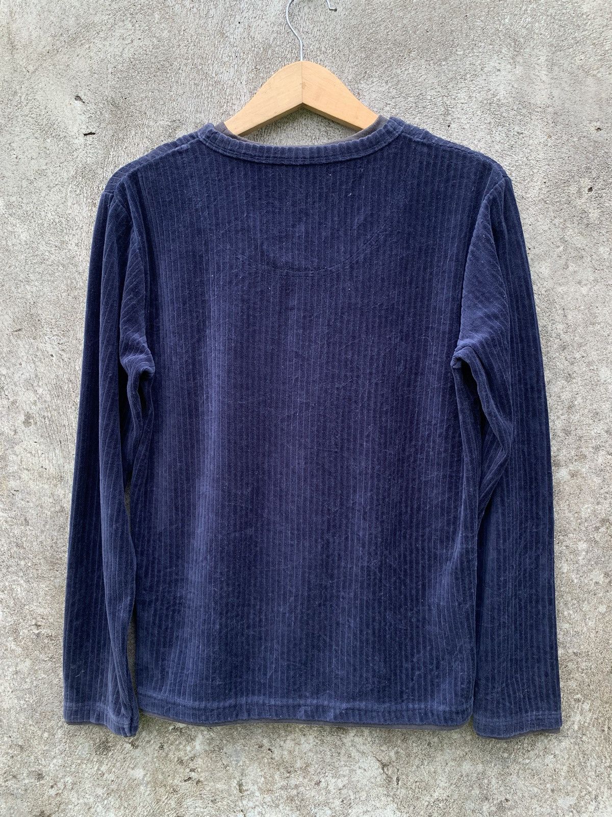 If Six Was Nine × Japanese Brand × Le Grande Bleu (L.G.B.) Y2k thruxton double layer velour corduroy grunge longsleeve Size US M / EU 48-50 / 2 - 8 Thumbnail