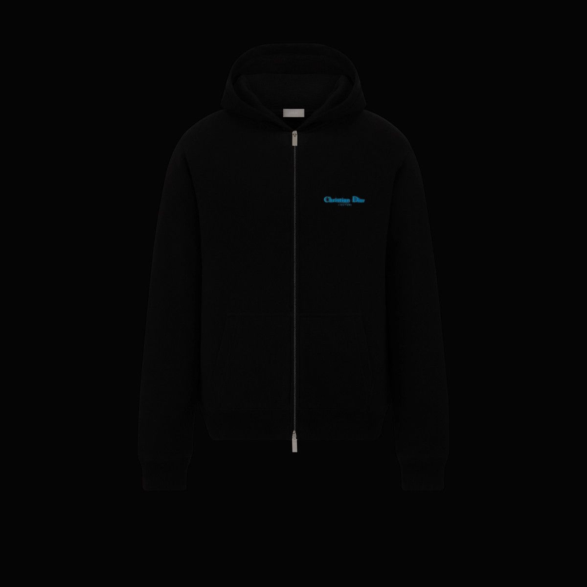 Dior o1bcso1str0226 Couture Zipped Hooded Sweatshirt in Black Size US S / EU 44-46 / 1 - 4 Thumbnail