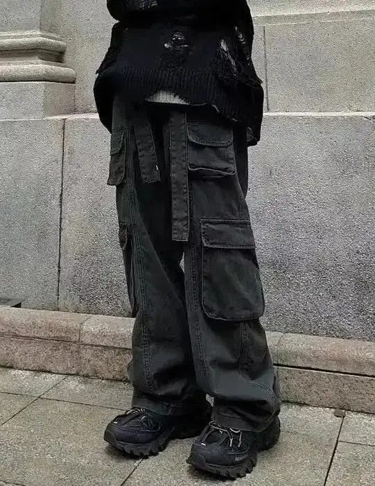 Japanese Brand Multi-Pocket Utility Grunge Cargo Pants Size US 30 / EU 46 - 5 Thumbnail
