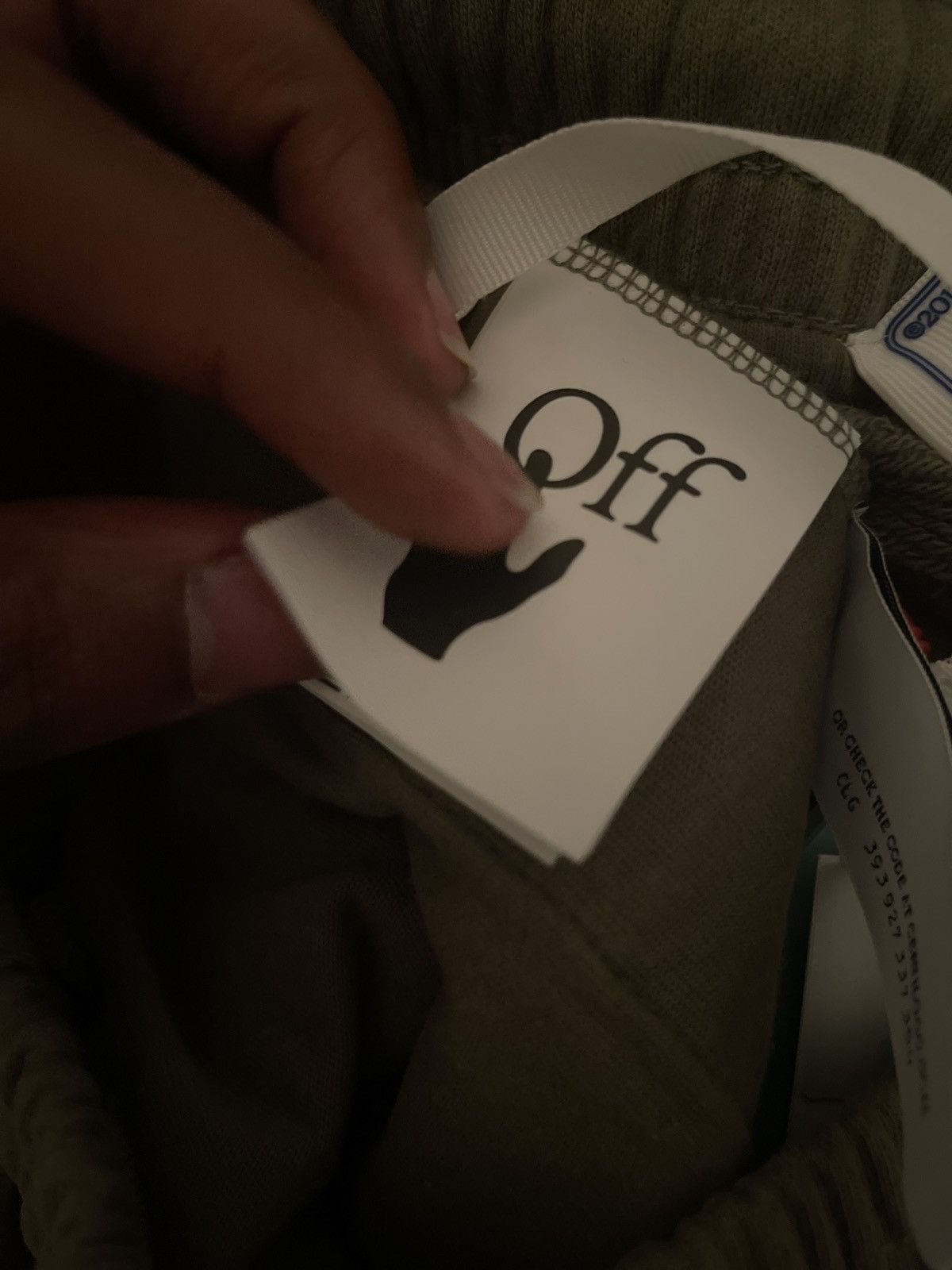 Off-White Green/Blk Off-white Sweatshorts Size US 31 - 5 Thumbnail