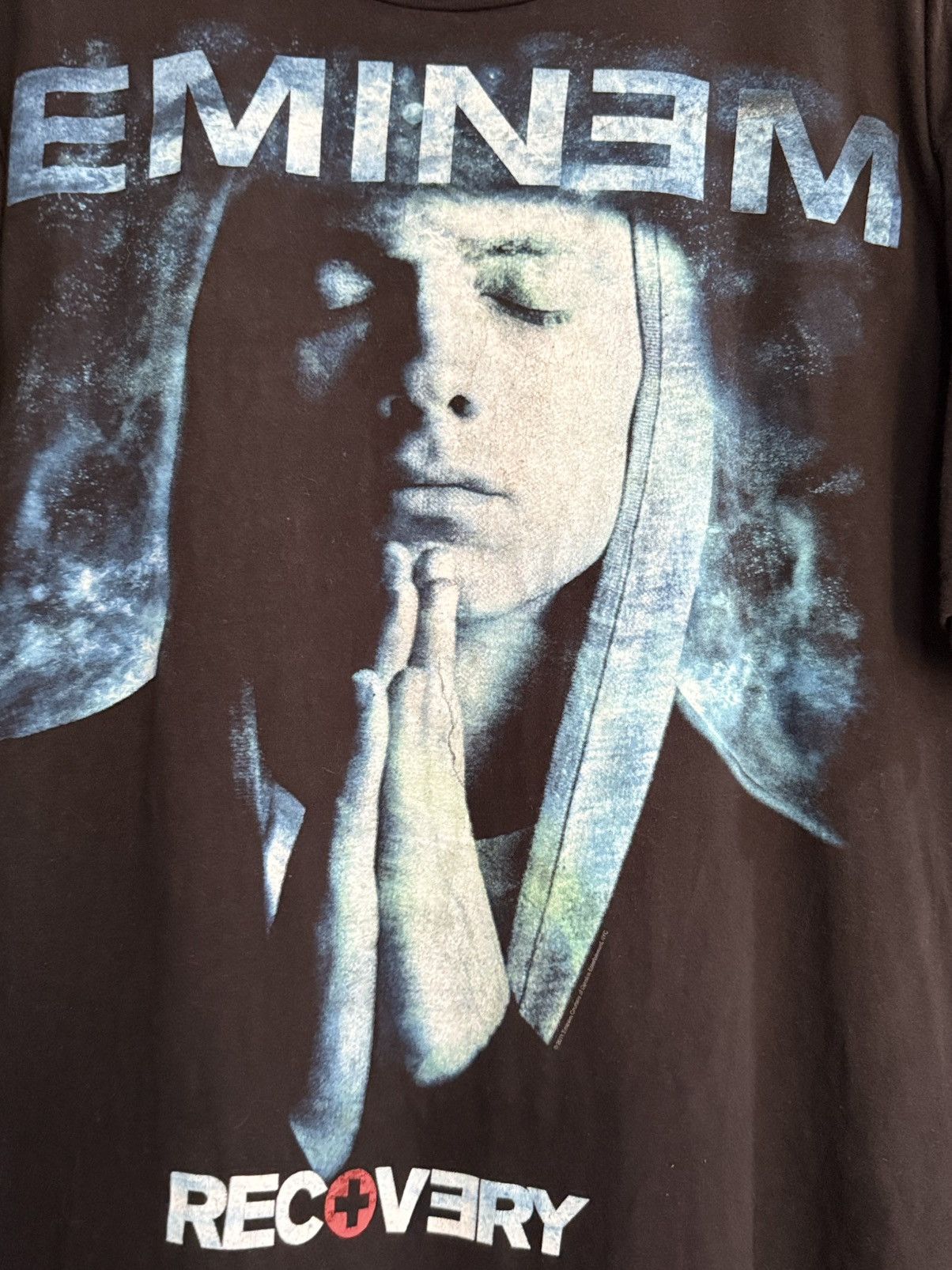 Rap Tees Vintage Eminem Recovery Faded Oversize Rap Tee Size US XXL / EU 58 / 5 - 2 Thumbnail