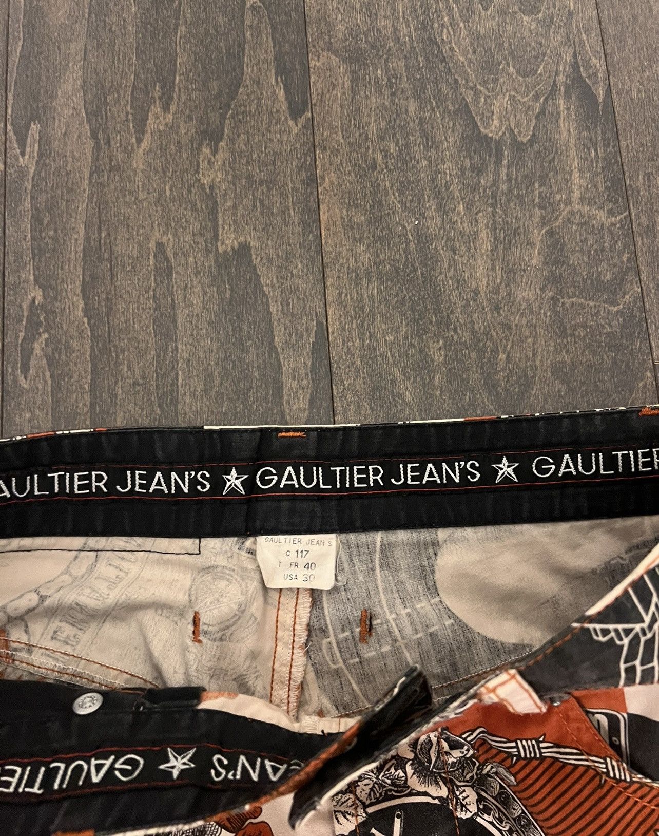 Jean Paul Gaultier Jean Paul Gaultier Tattoo Capri Pants Size 27" / US 4 / IT 40 - 5 Thumbnail