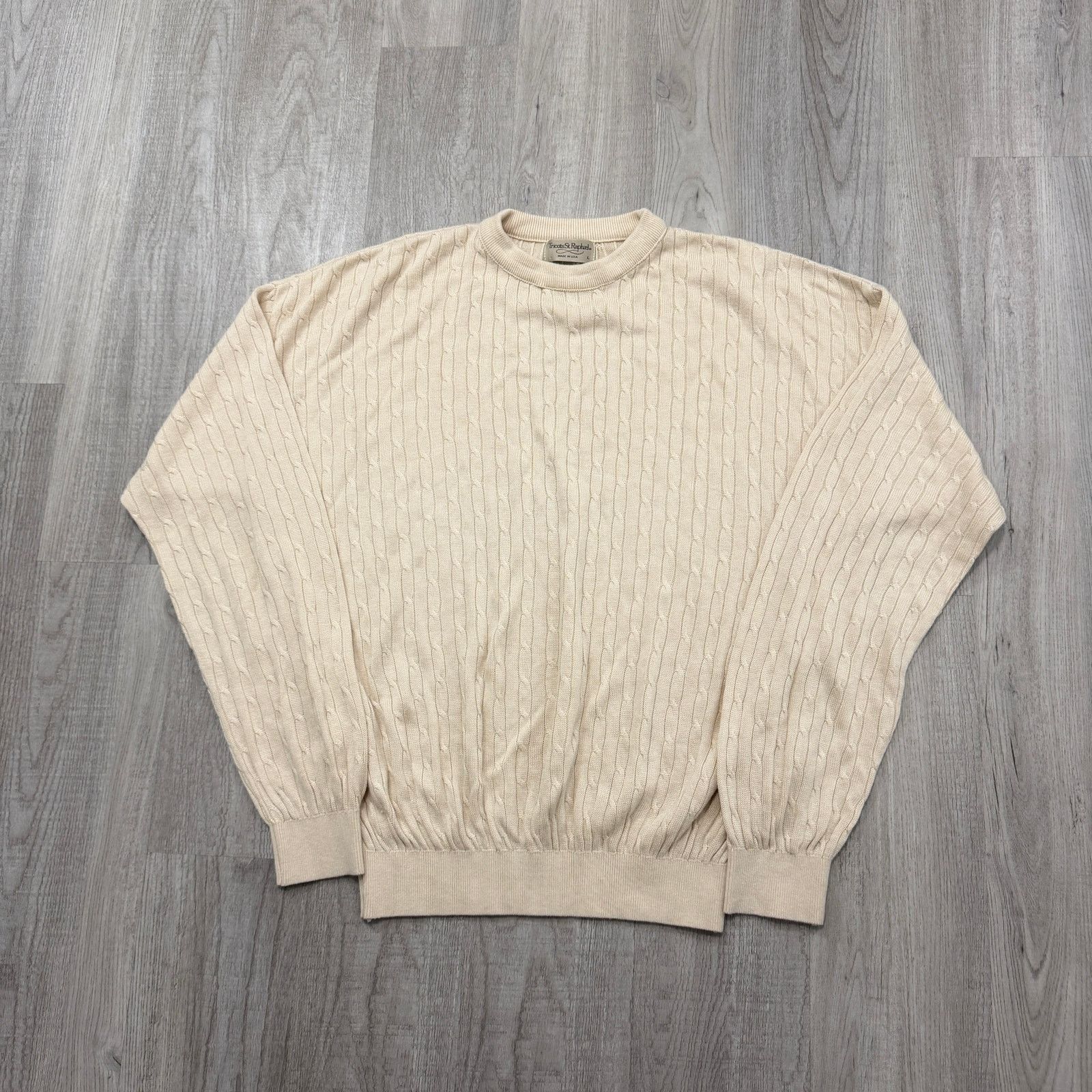 Vintage Vintage Tricots St. Raphael Sweater Large Cream Crewneck Size US L / EU 52-54 / 3 - 1 Thumbnail
