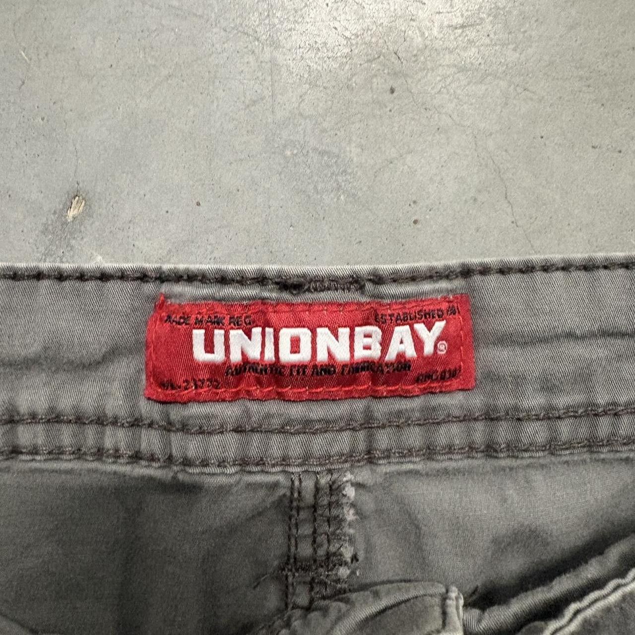 UNIONBAY Crazy Vintage Y2K/2000s Grey UnionBay Cargo Shorts! Size US 38 / EU 54 - 3 Thumbnail
