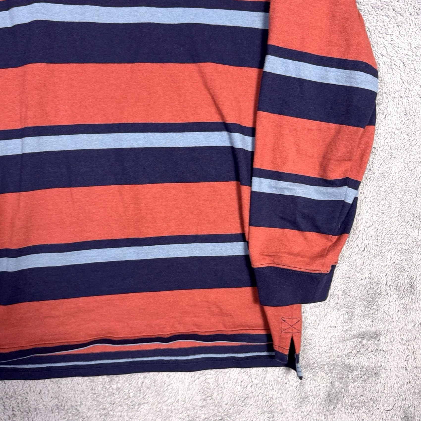 Vintage VINTAGE LL Bean Rugby Shirt Mens XL Polo Henley Striped Heavy Cotton Long Sleeve 507514 Size US XL / EU 56 / 4 - 3 Thumbnail