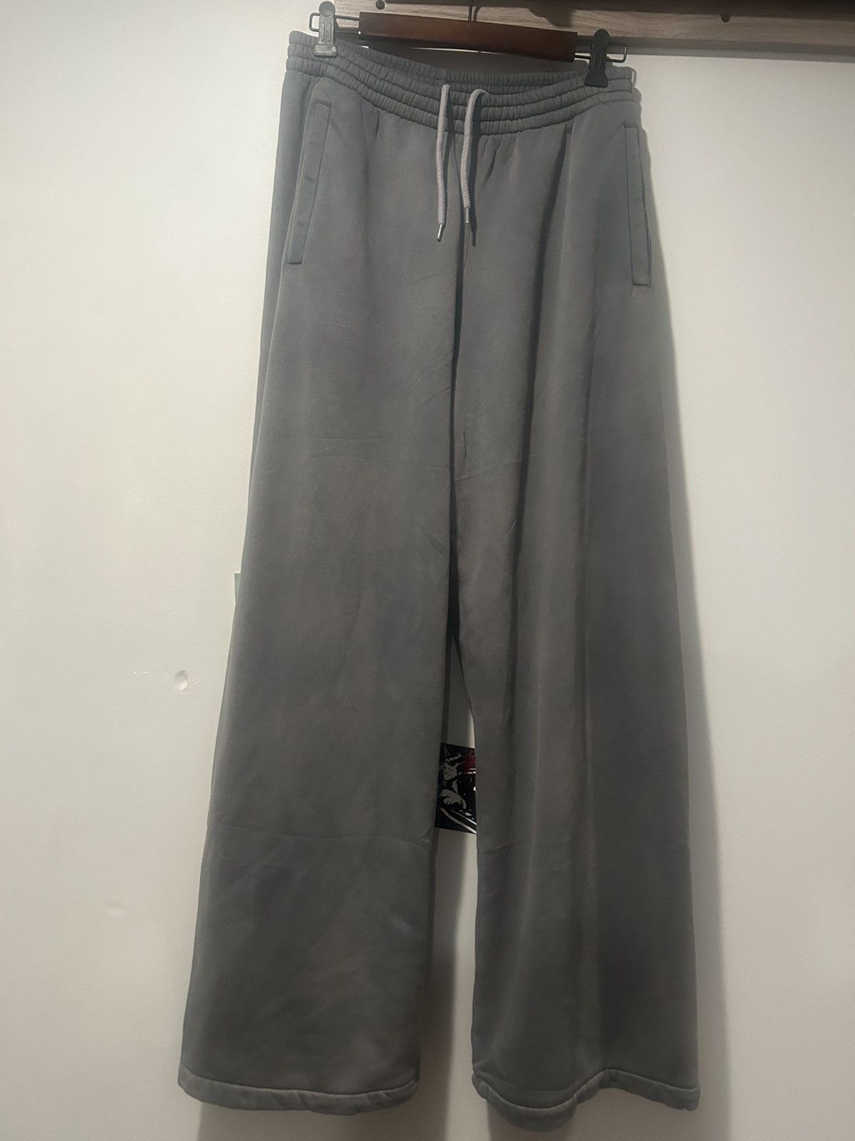 Pre-owned Balenciaga X Gap Yeezy Gap Poetic Grey Sweatpants M In Black