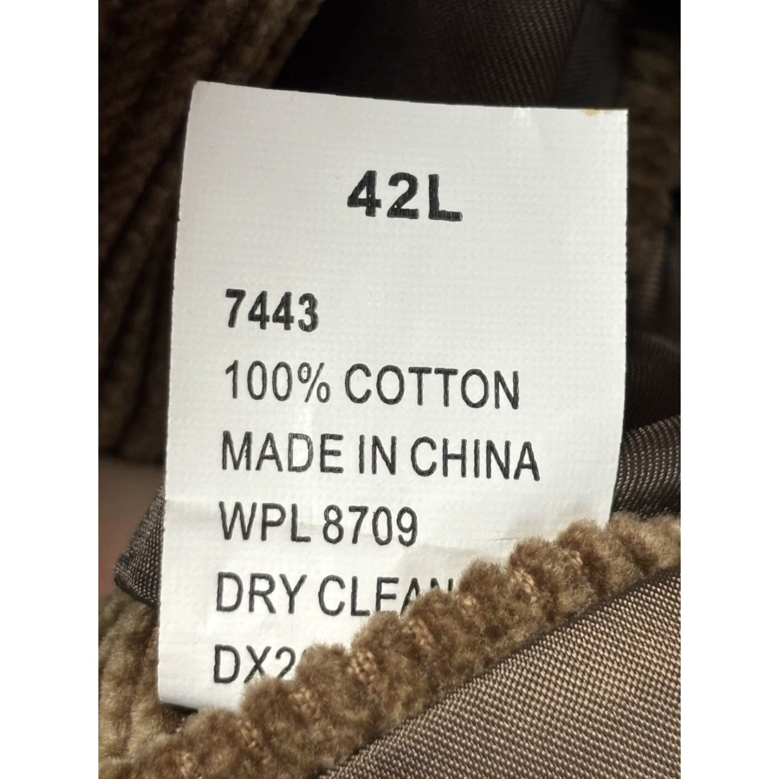 Dockers DOCKERS CORDUROY BLAZER JACKET Sz 42L Men’s Brown Academia Sport Coat Blazer Jacket Notch Lapel Classic Sports Fall Spring Winter Long Size 42L - 8 Thumbnail