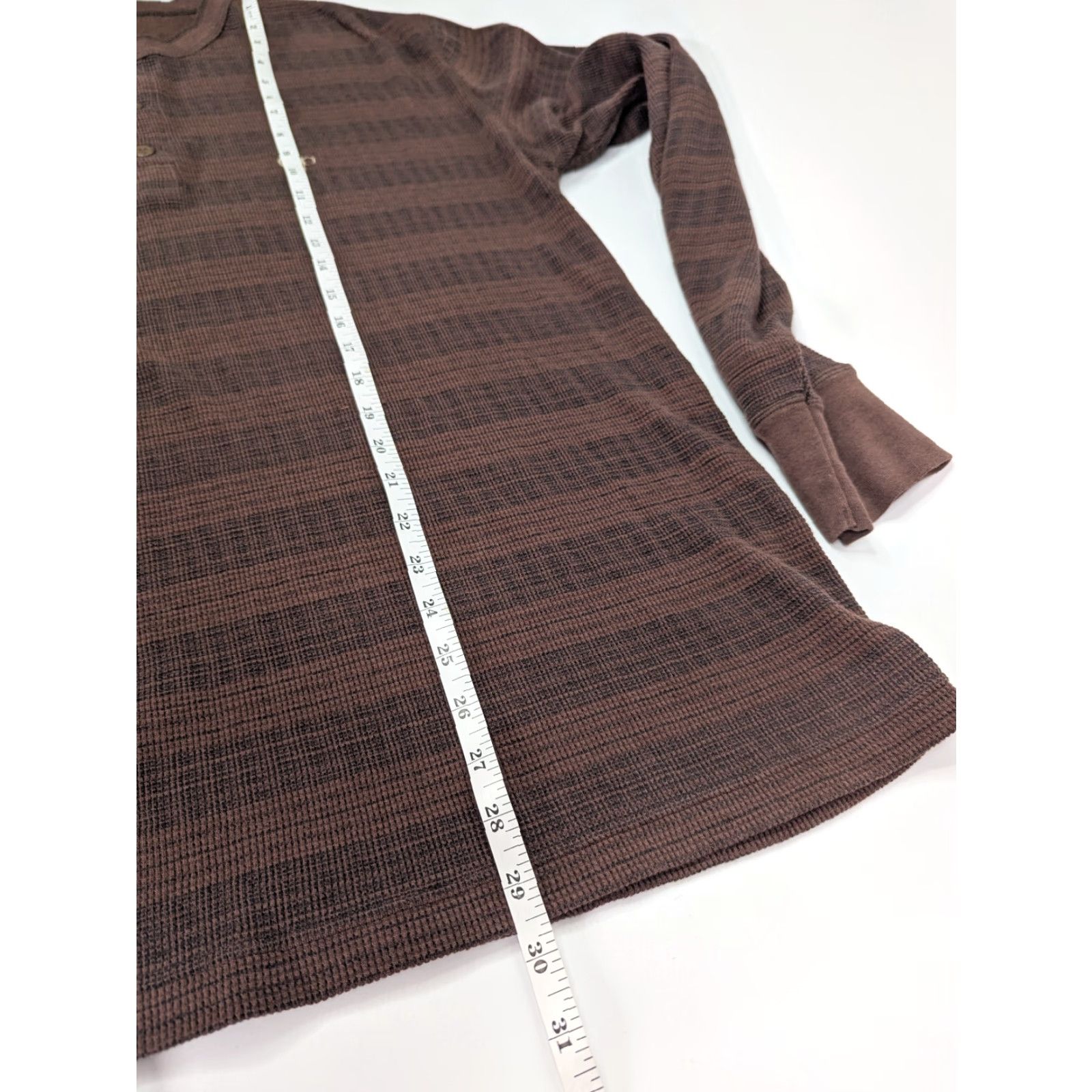 Ocean Pacific VINTAGE Ocean Pacific OP Shirt MENS Regular Brown Stripe Long Sleeve Henley 90s Fall Winter Spring T-Shirt Size L Size US L / EU 52-54 / 3 - 5 Thumbnail