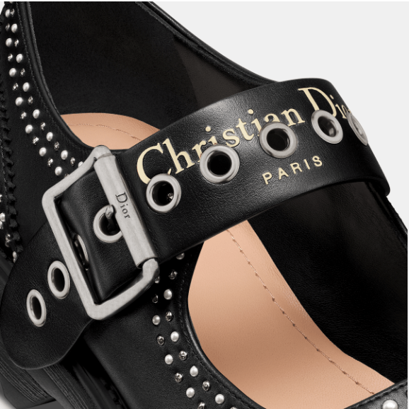 Dior o1w1db10426 KCB952 D-Society Baby Flats in Black/Silver Size US 6 / IT 36 - 4 Thumbnail