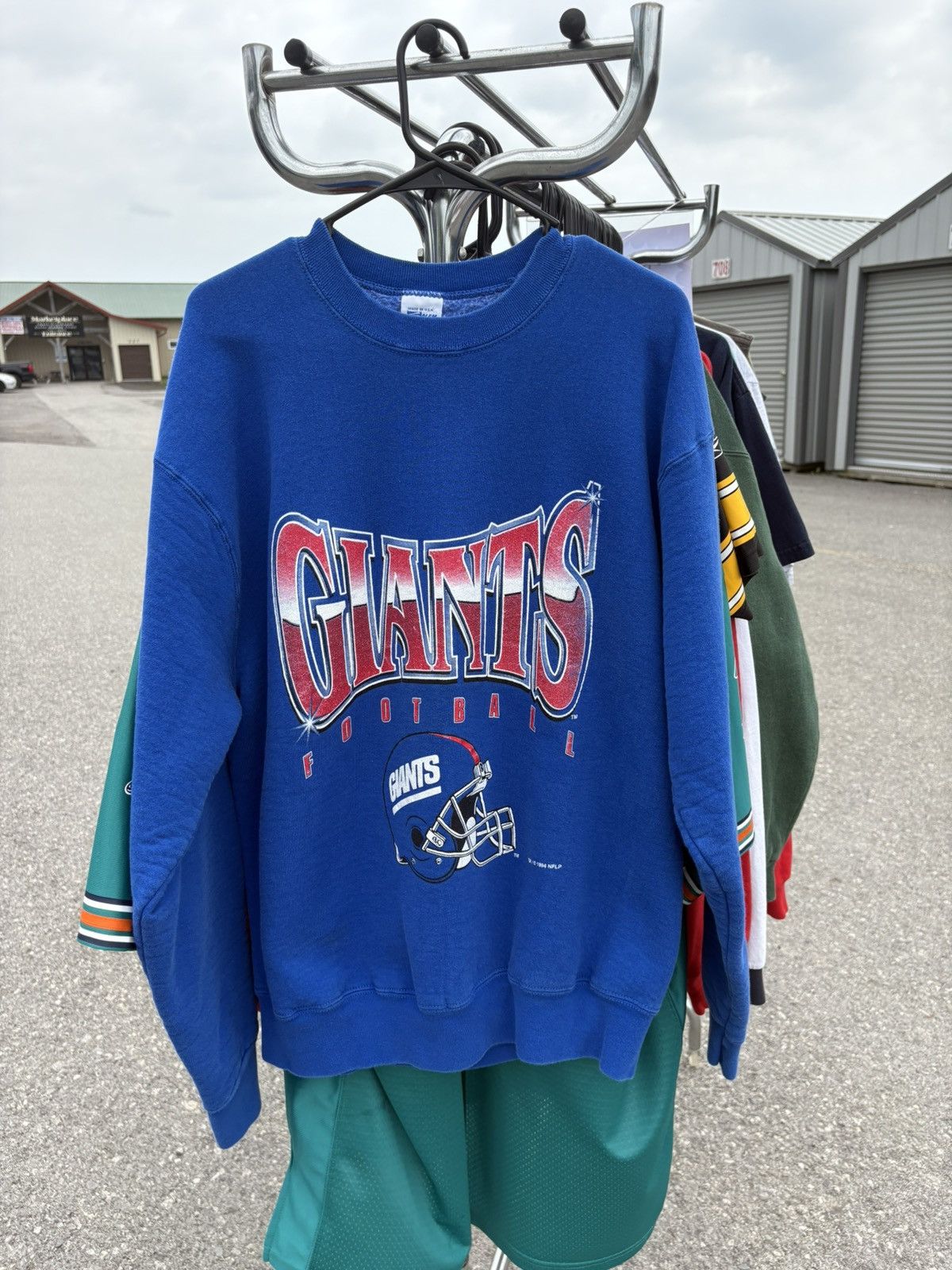 NFL × Salem Sportswear × Vintage 1994 New York Giants Salem Crewneck Sweatshirt Size US XL / EU 56 / 4 - 1 Thumbnail