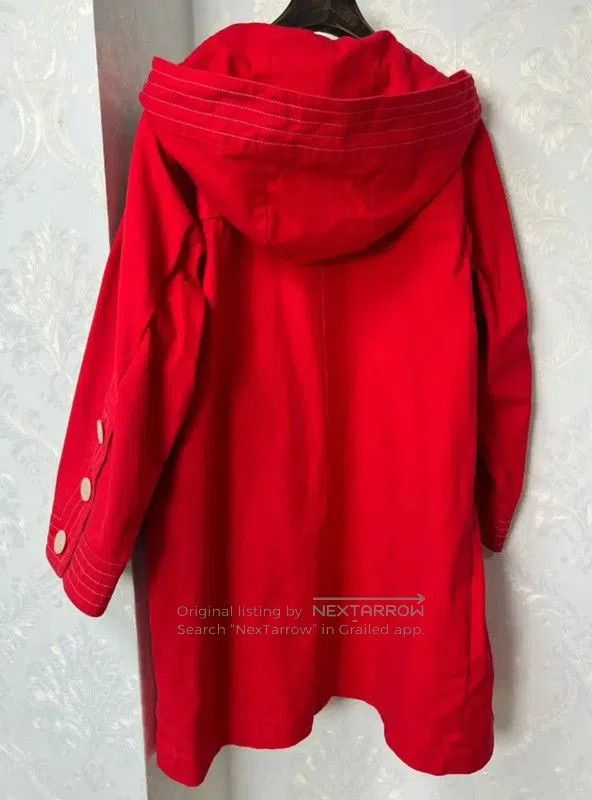 Yves Saint Laurent Yves Saint Laurent Red Cotton Women's Coat . Size XXS / US 00 / IT 34 - 7 Thumbnail