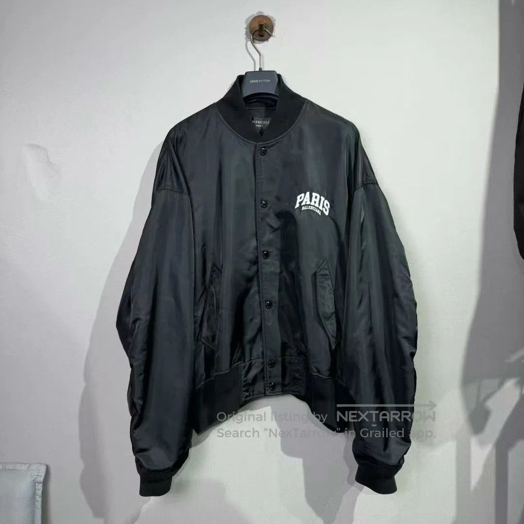 Balenciaga Balenciaga Paris Baseball Jacket Size S. Size US S / EU 44-46 / 1 - 1 Thumbnail