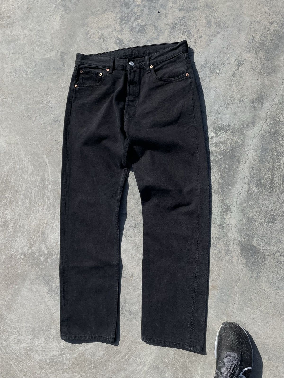 Levi's 🔥 VINTAGE LEVIS 501 RARE DISTRESS JEANS Y2K 🔥 Size US 32 / EU 48 - 8 Thumbnail